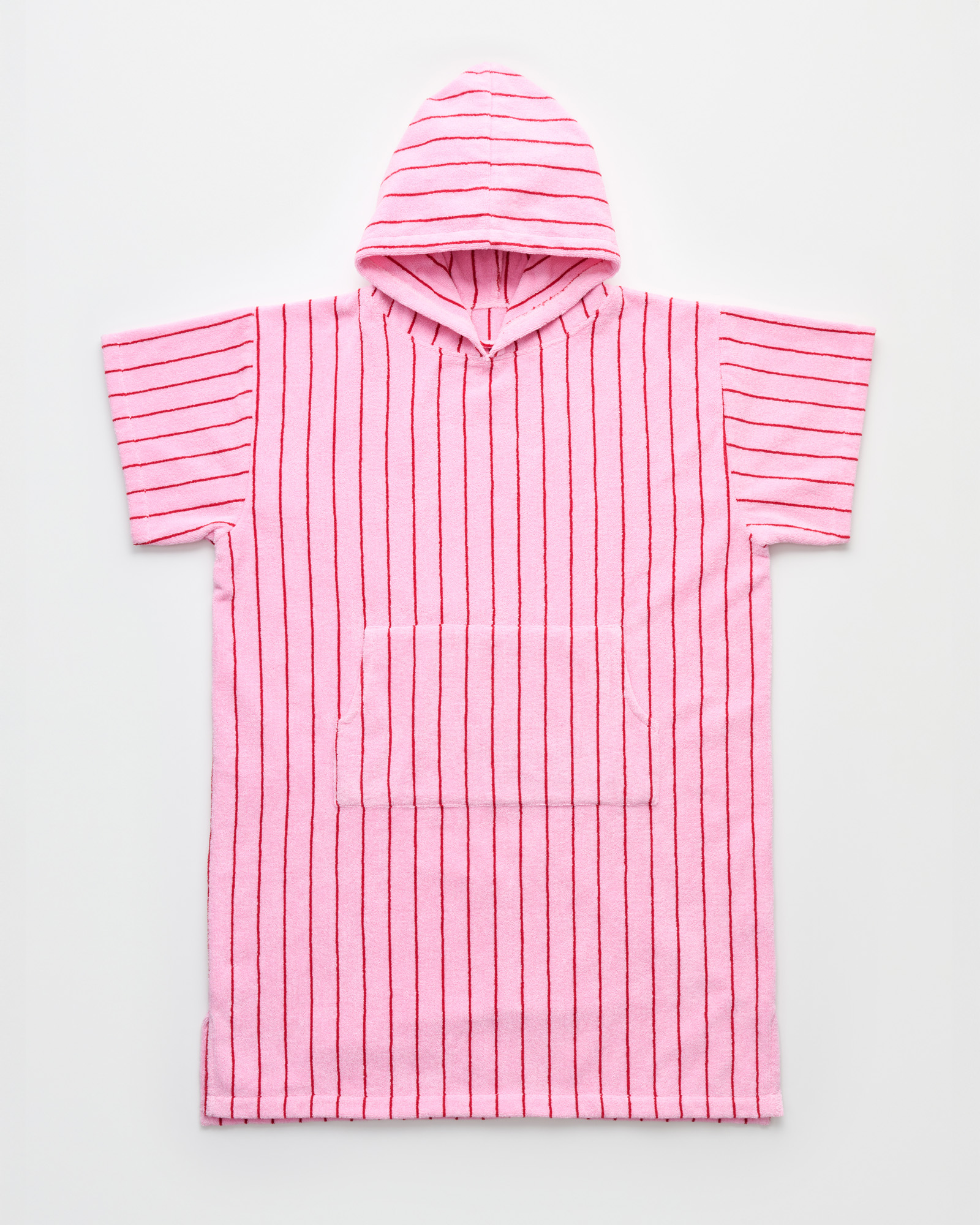 Poncho NARAM Baby pink & ski patrol red