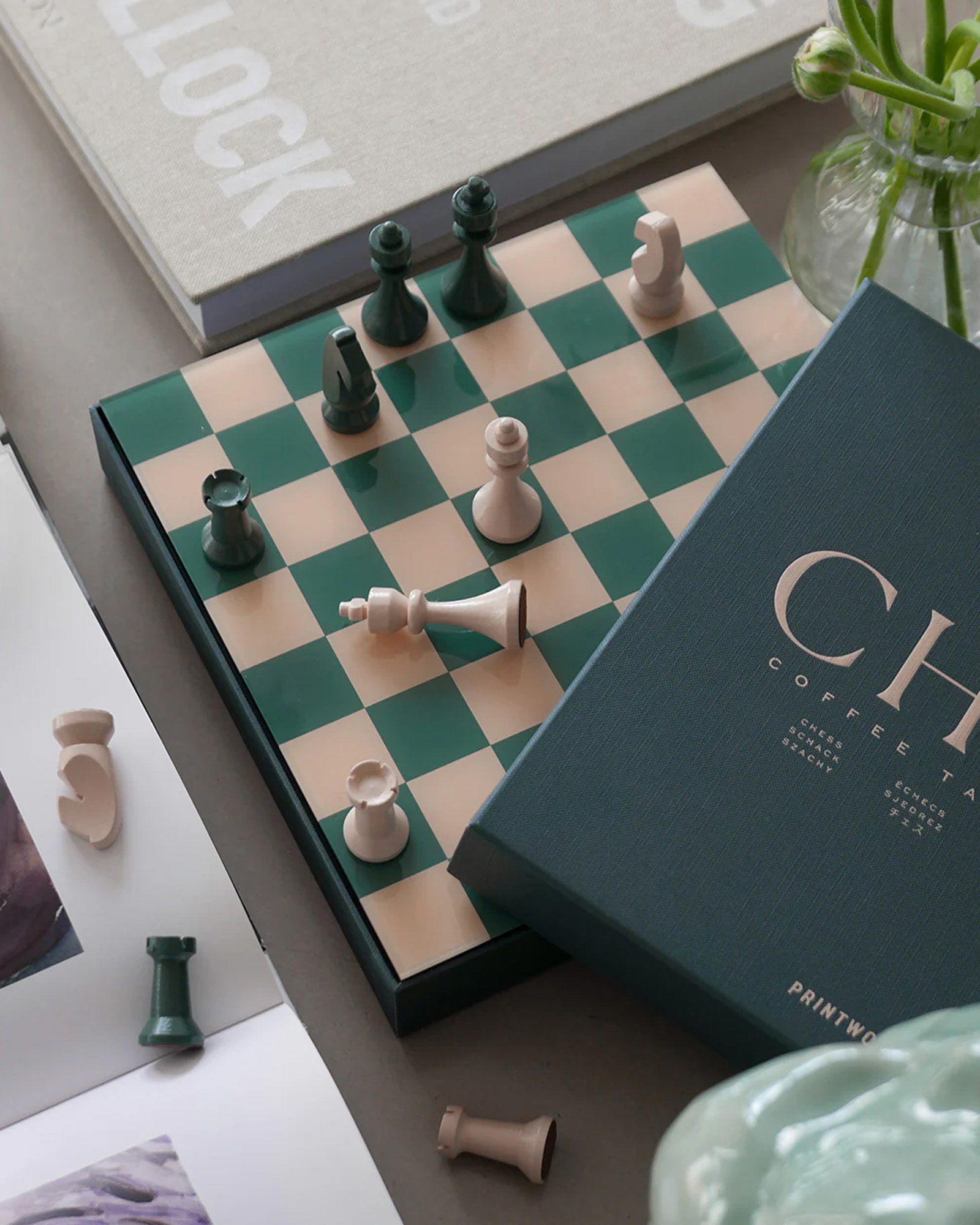 Board Game CHESS SET Green