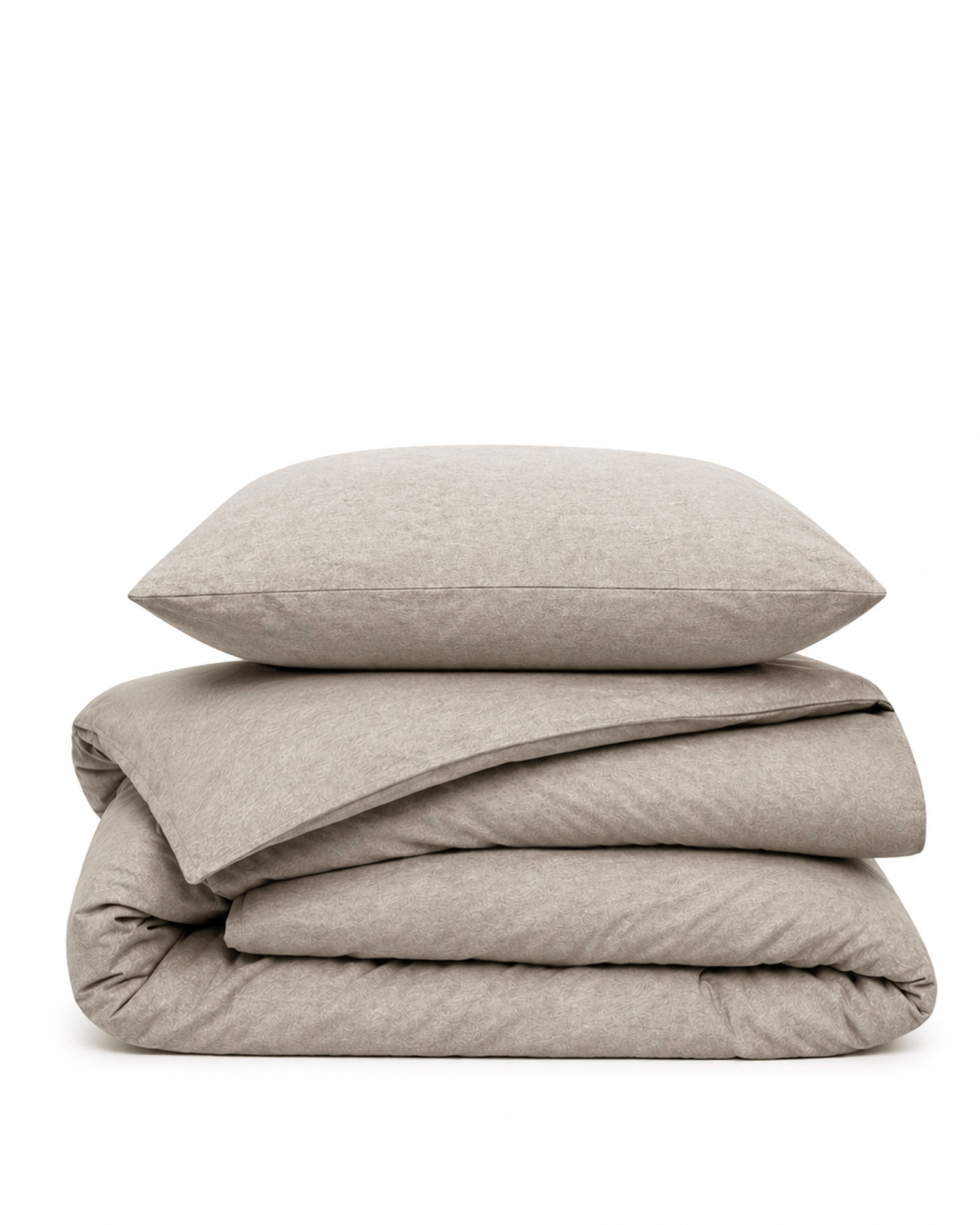 Dekbedset SUNDAY JERSEY Beige melange