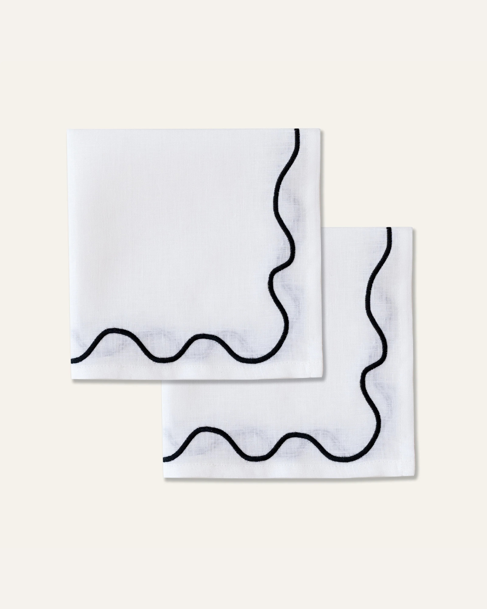Serviette WAVY Blanc