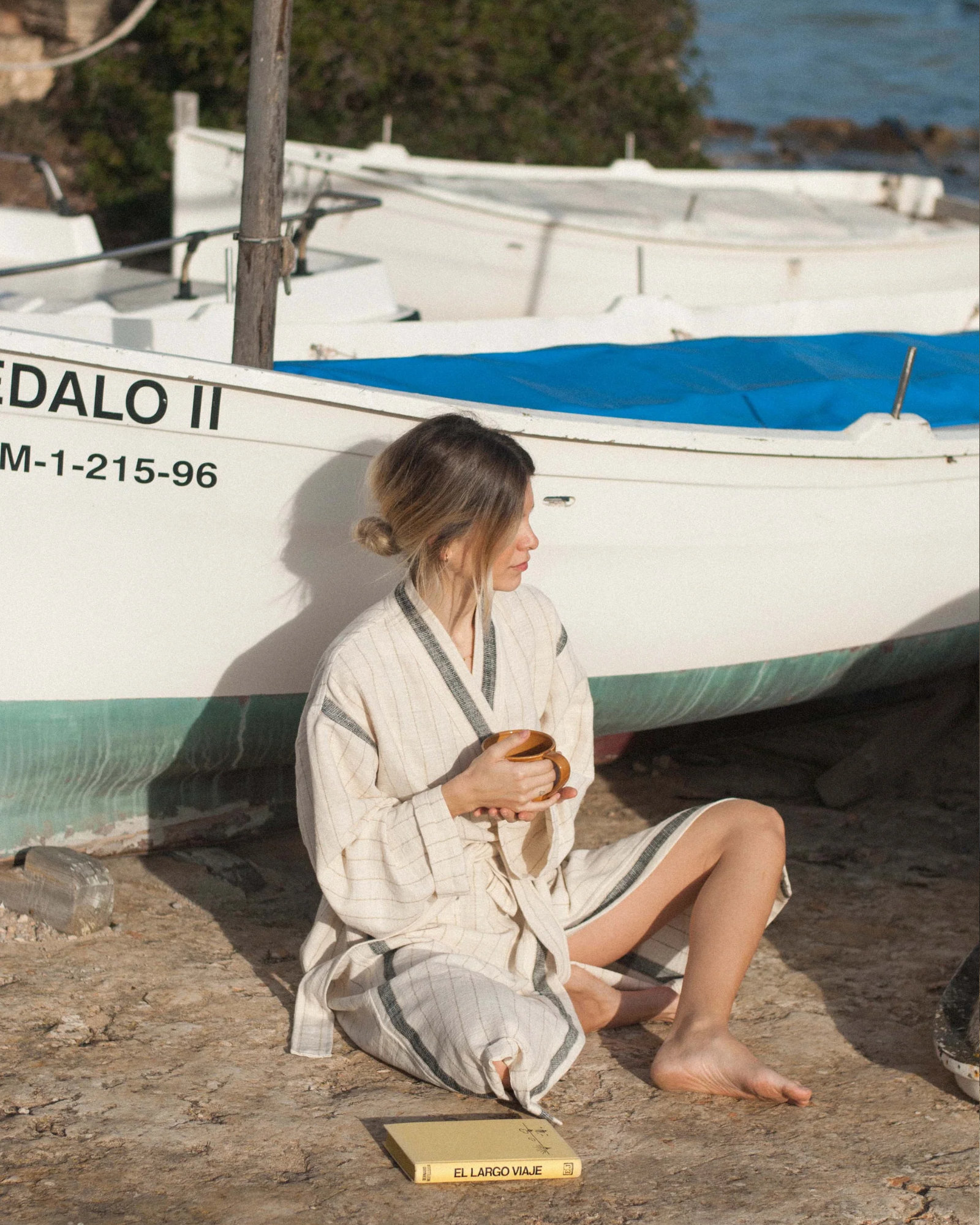 Mizar & Alcor - Peignoir BAHIA Black - ME/LA - Black