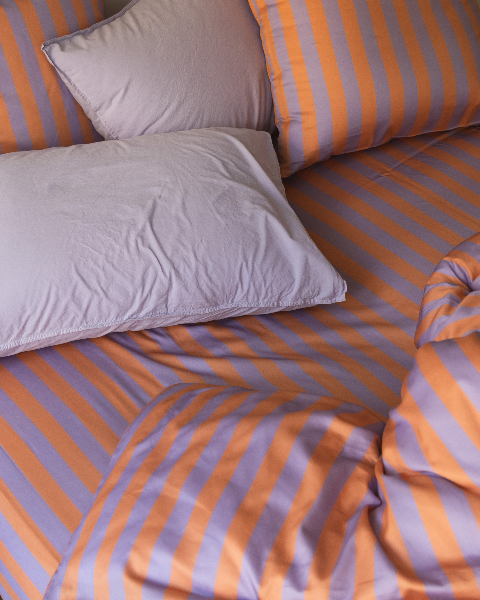 Hoeslaken GIULIETTA Lavender/Peach