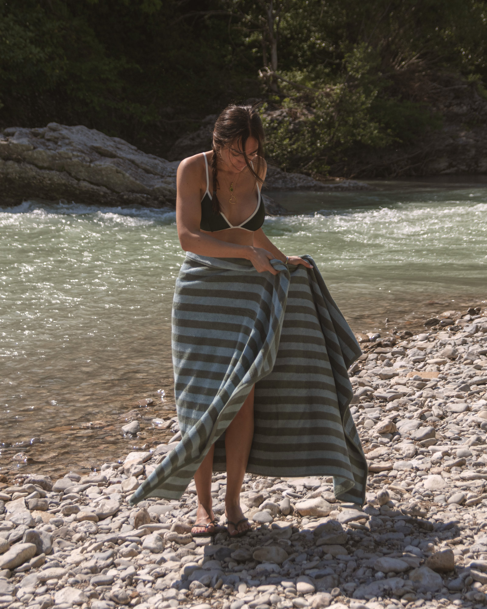 Strandlaken CABANE Eucalyptus/Atlantic