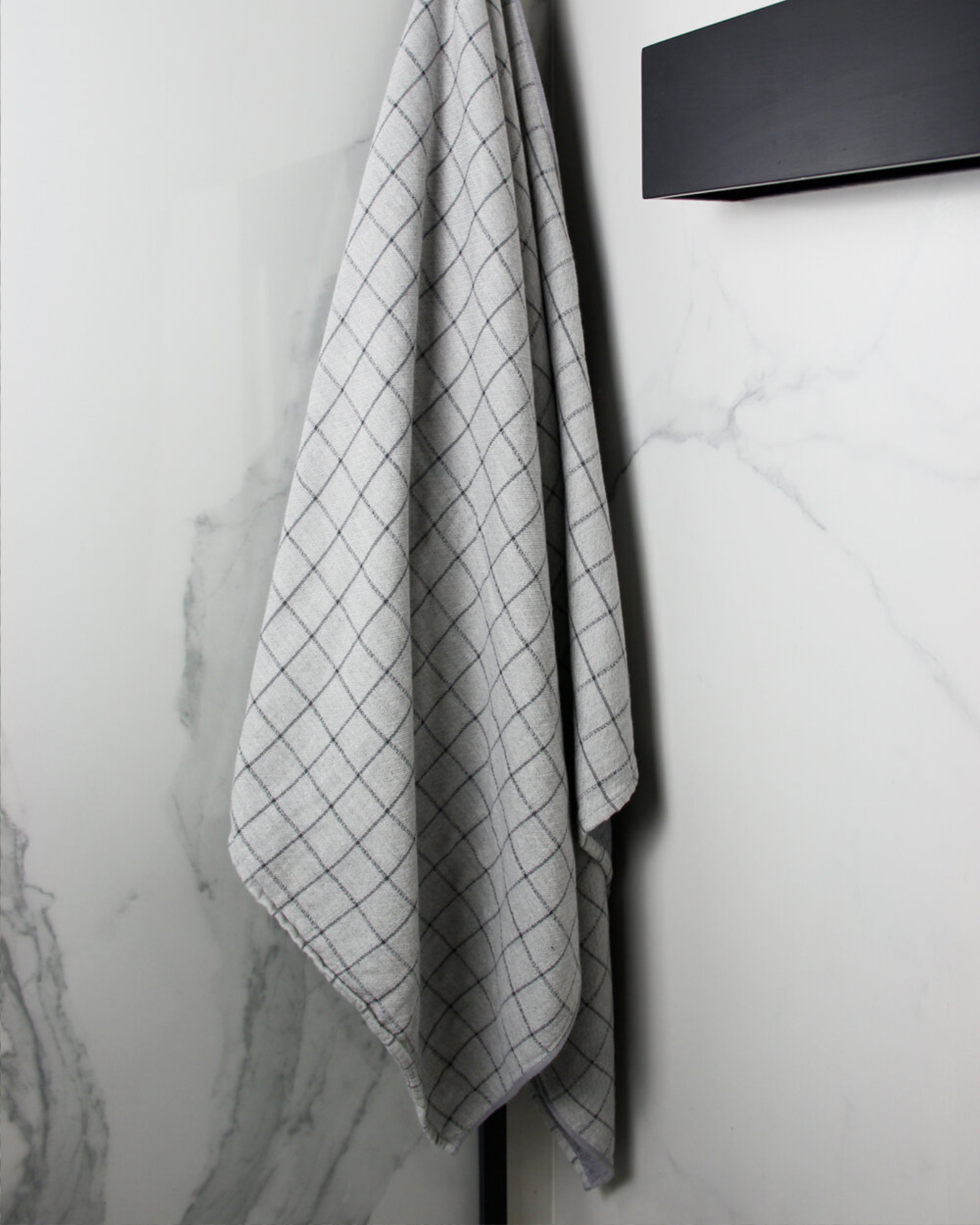 Kenkawai - Handdoek Graph - 55x100 cm - Grey