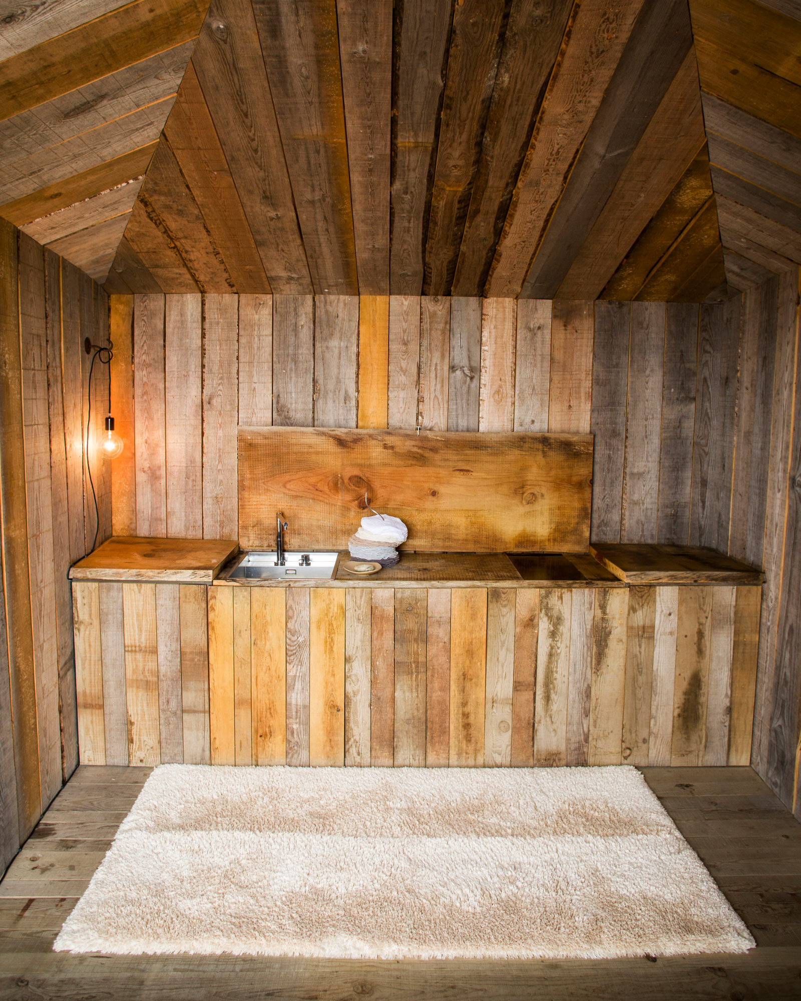 Tapis de bain SHAG Ecru