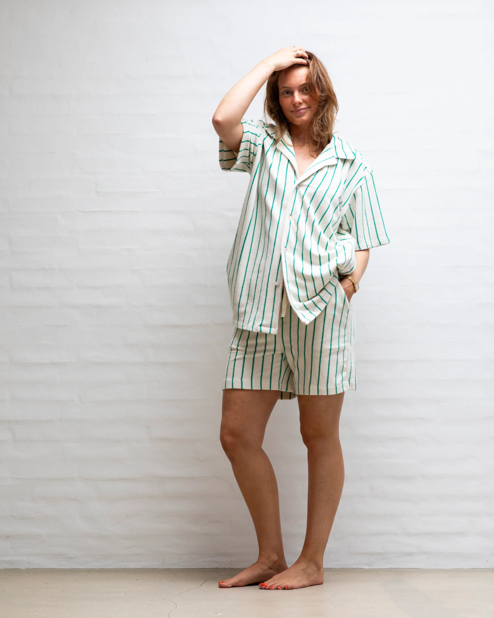 T-Shirt NARAM Pure white & grass