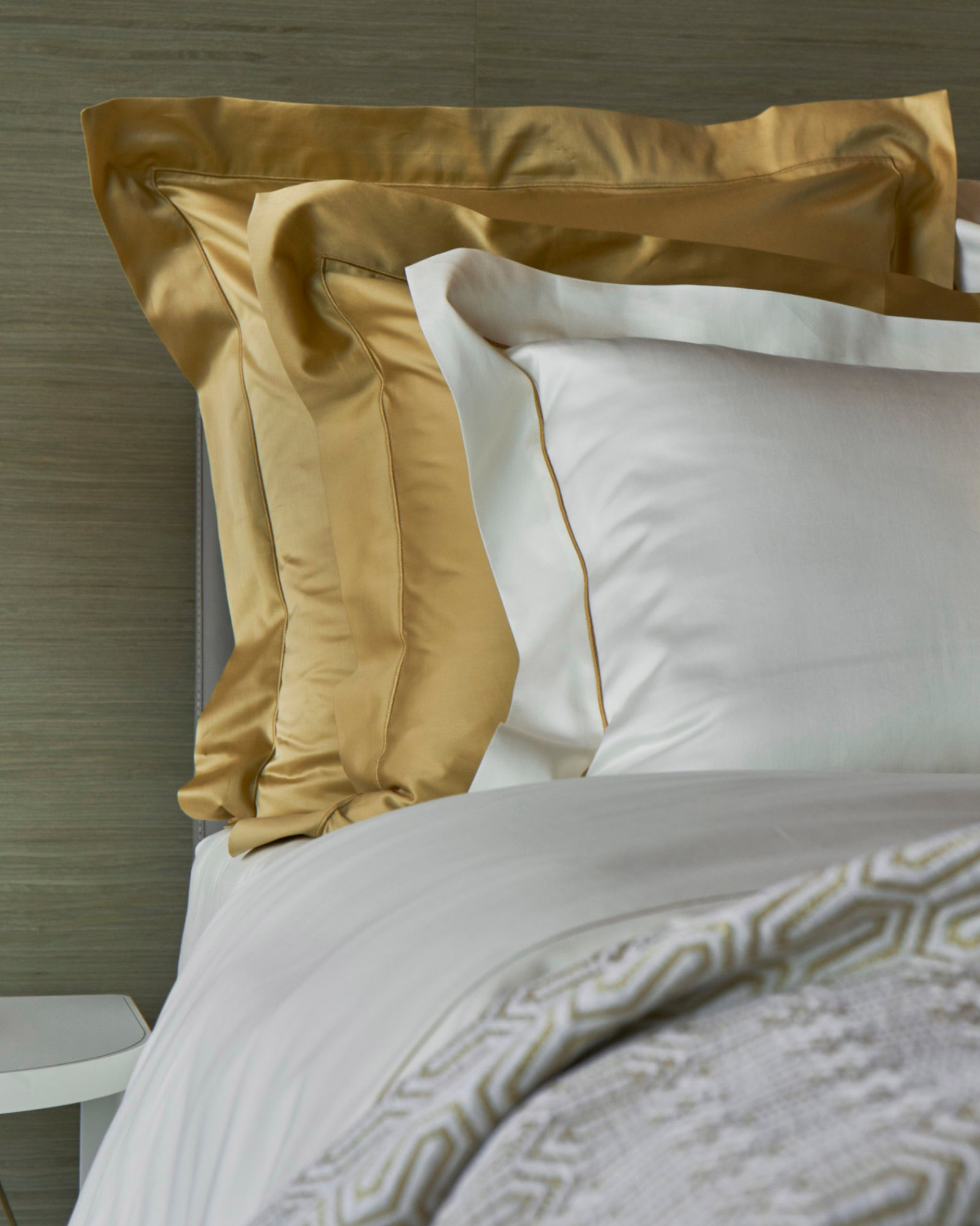 Dekbedset BOURDON White/Gold