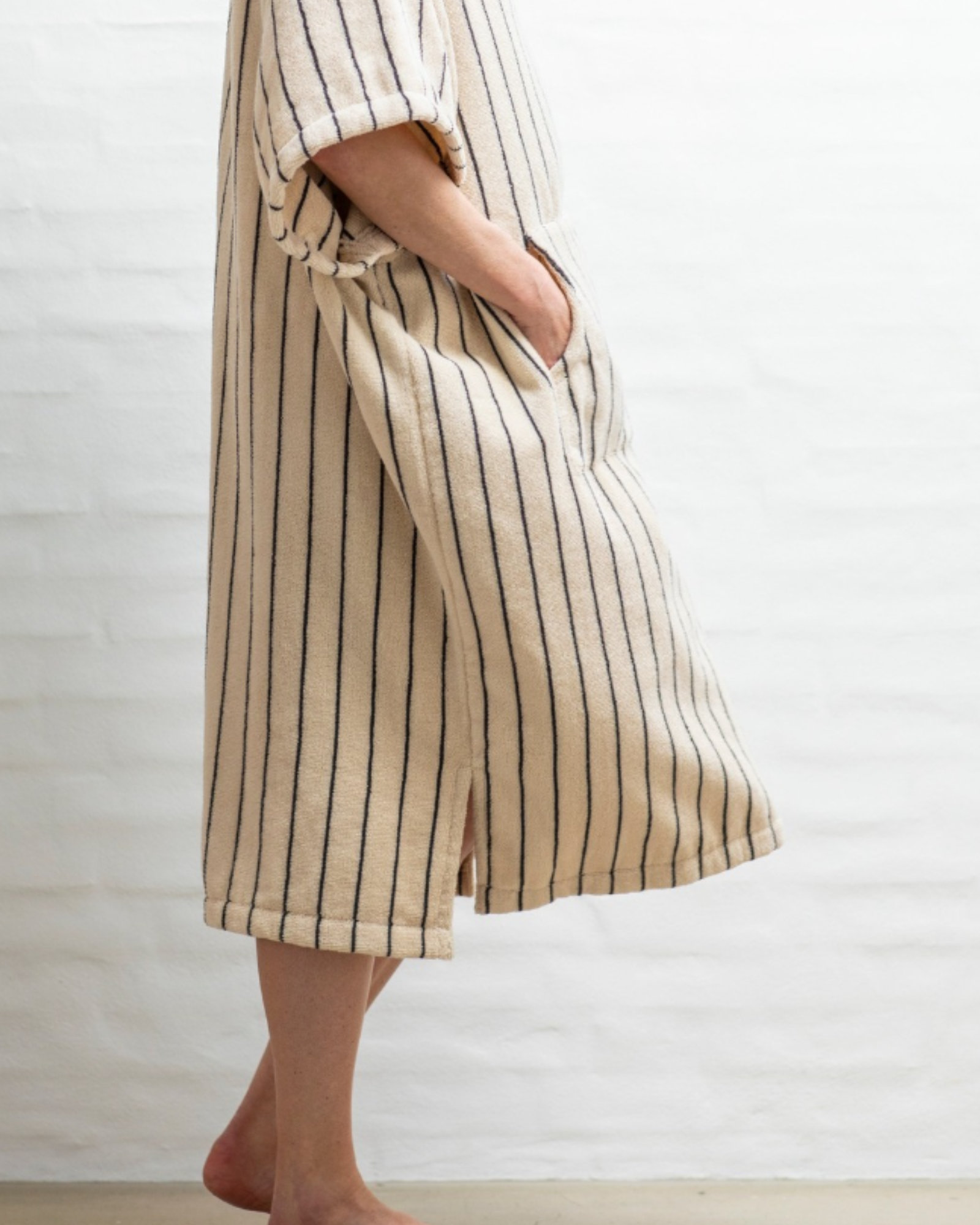 Poncho NARAM Creme & ink