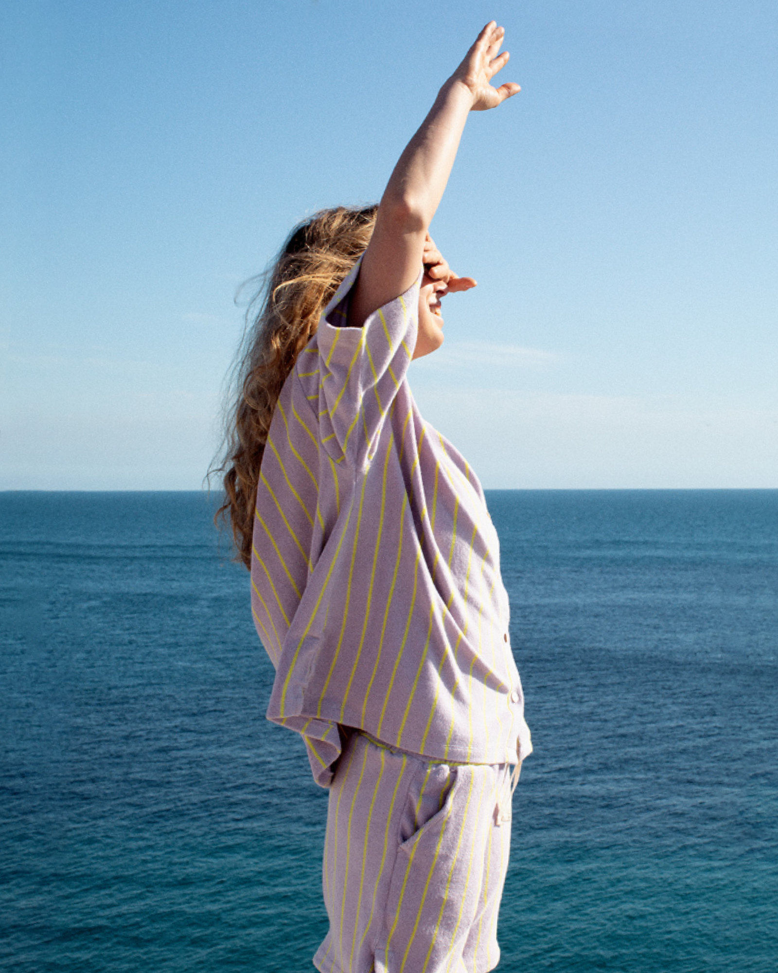 Shorts NARAM Lilac & neon yellow