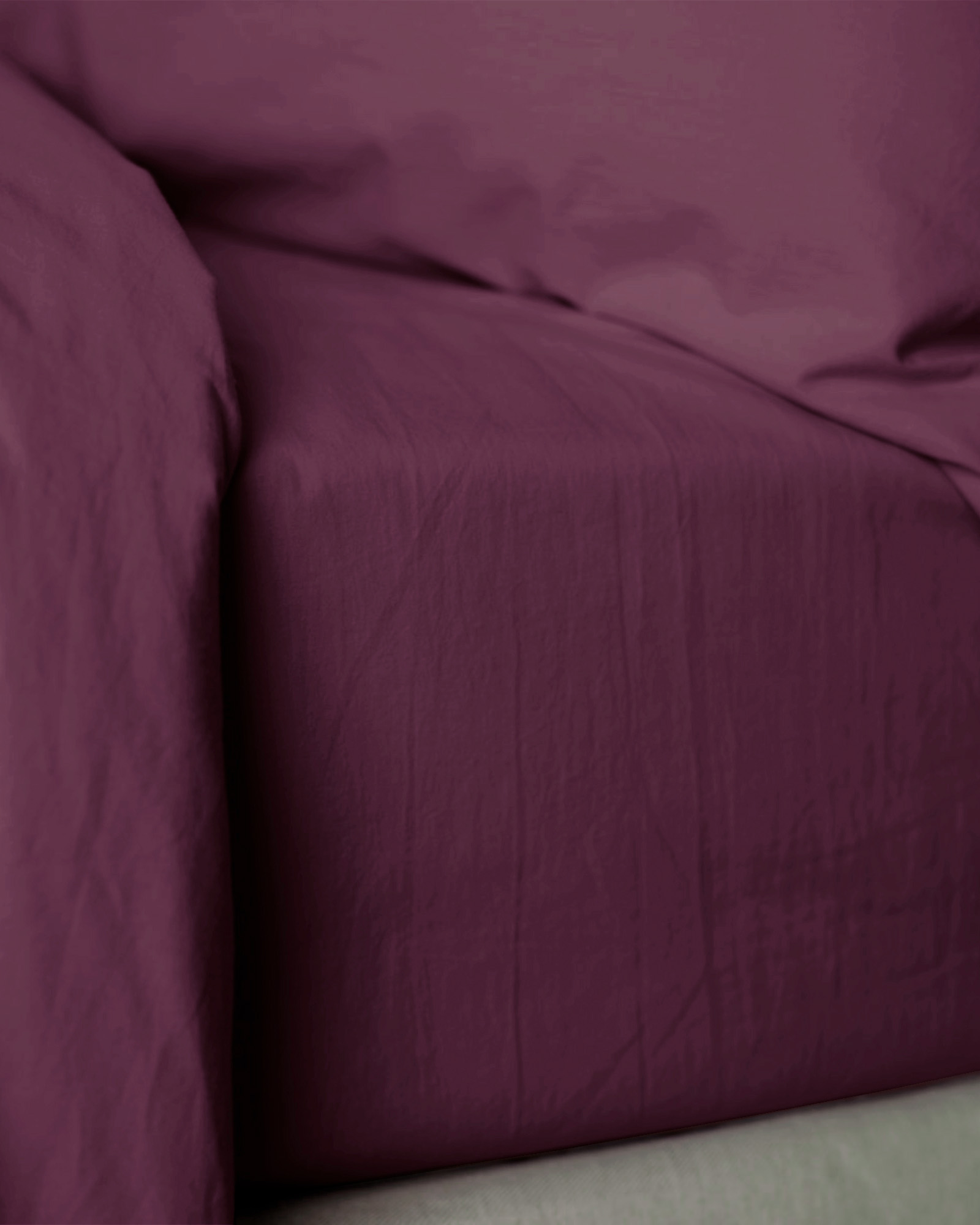 Hoeslaken VINTAGE COTTON Wild Cherry