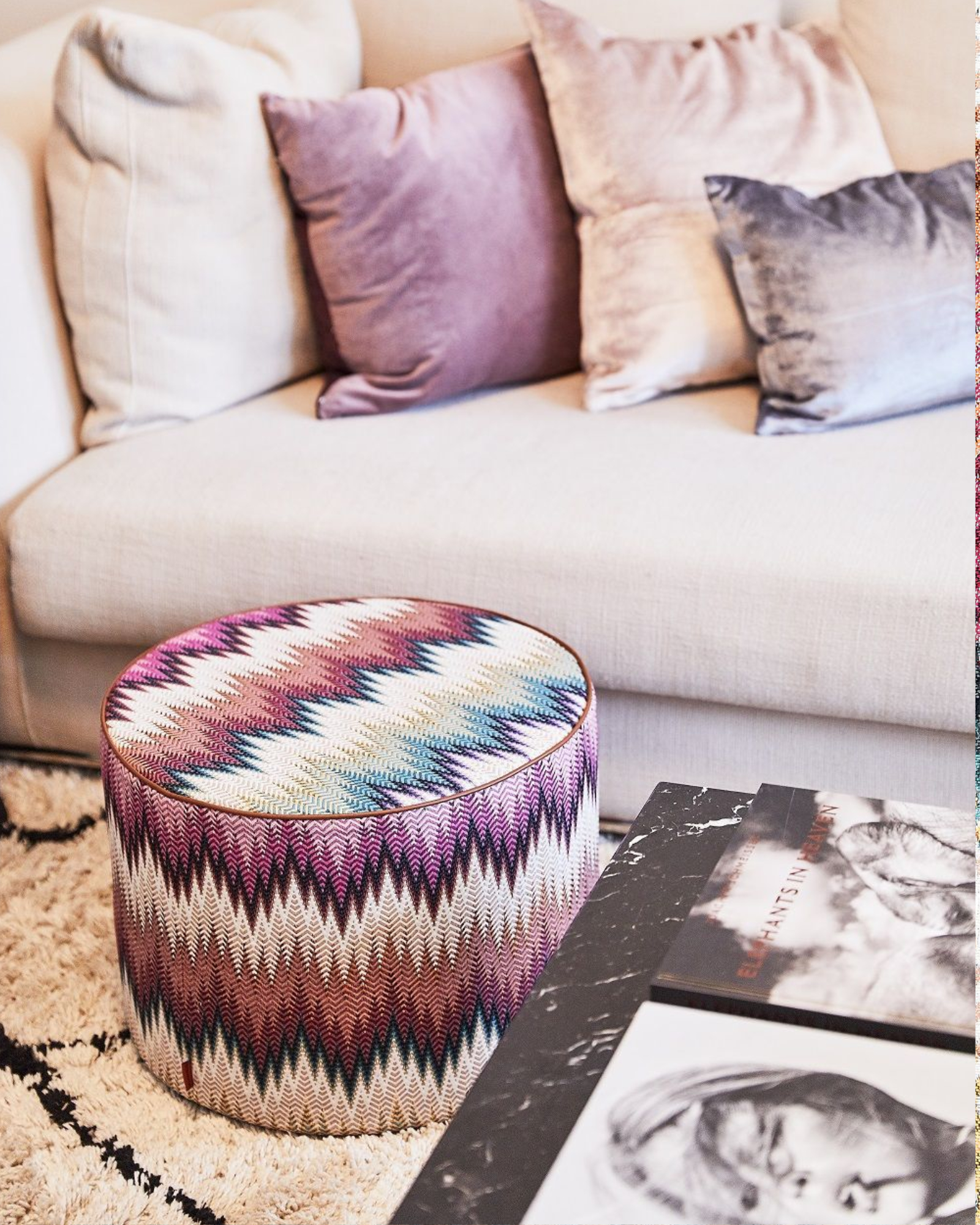 Missoni - Pouf PHRAE - 40x30 cm - c.100