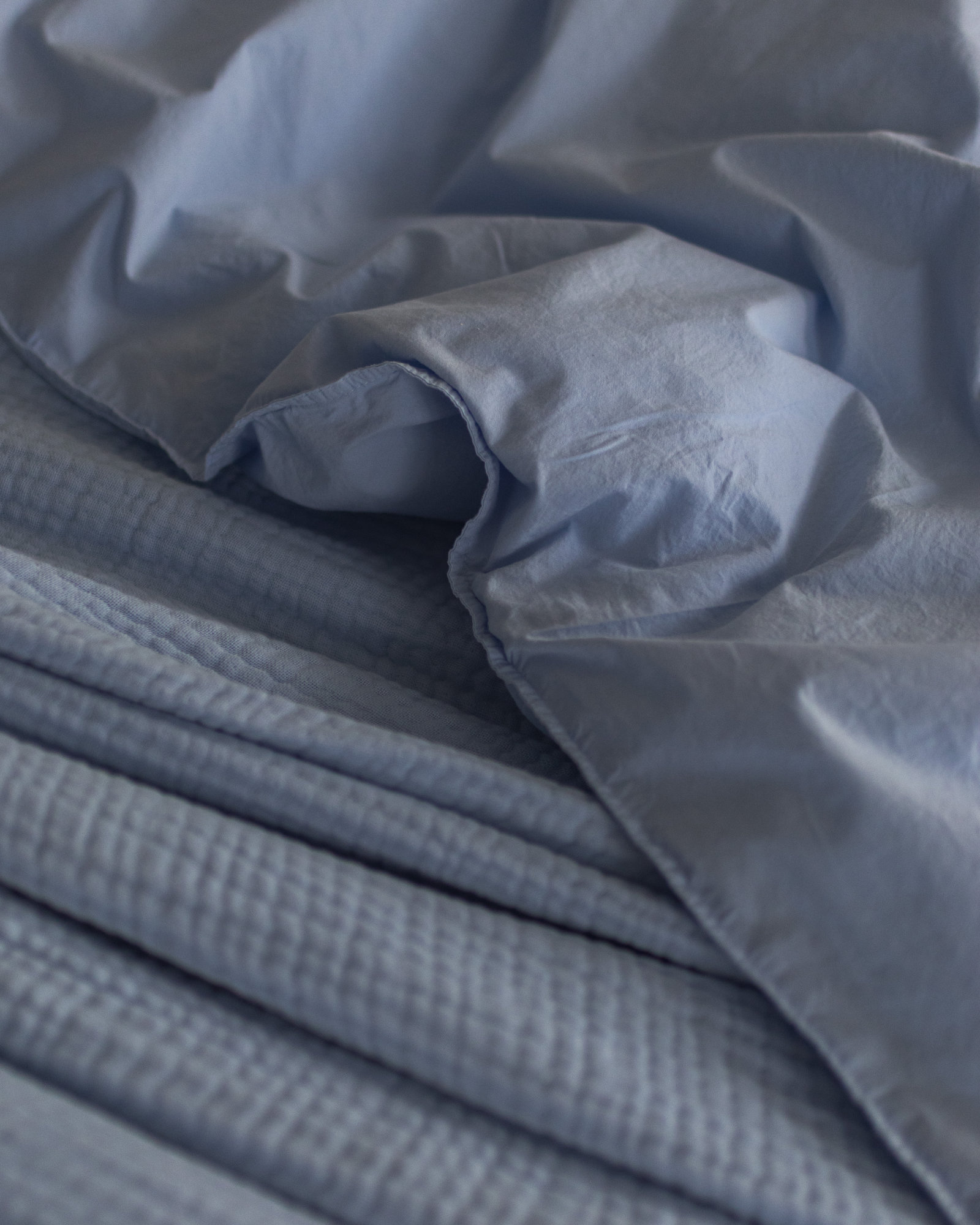 Dekbedset VINTAGE COTTON Baby Blue