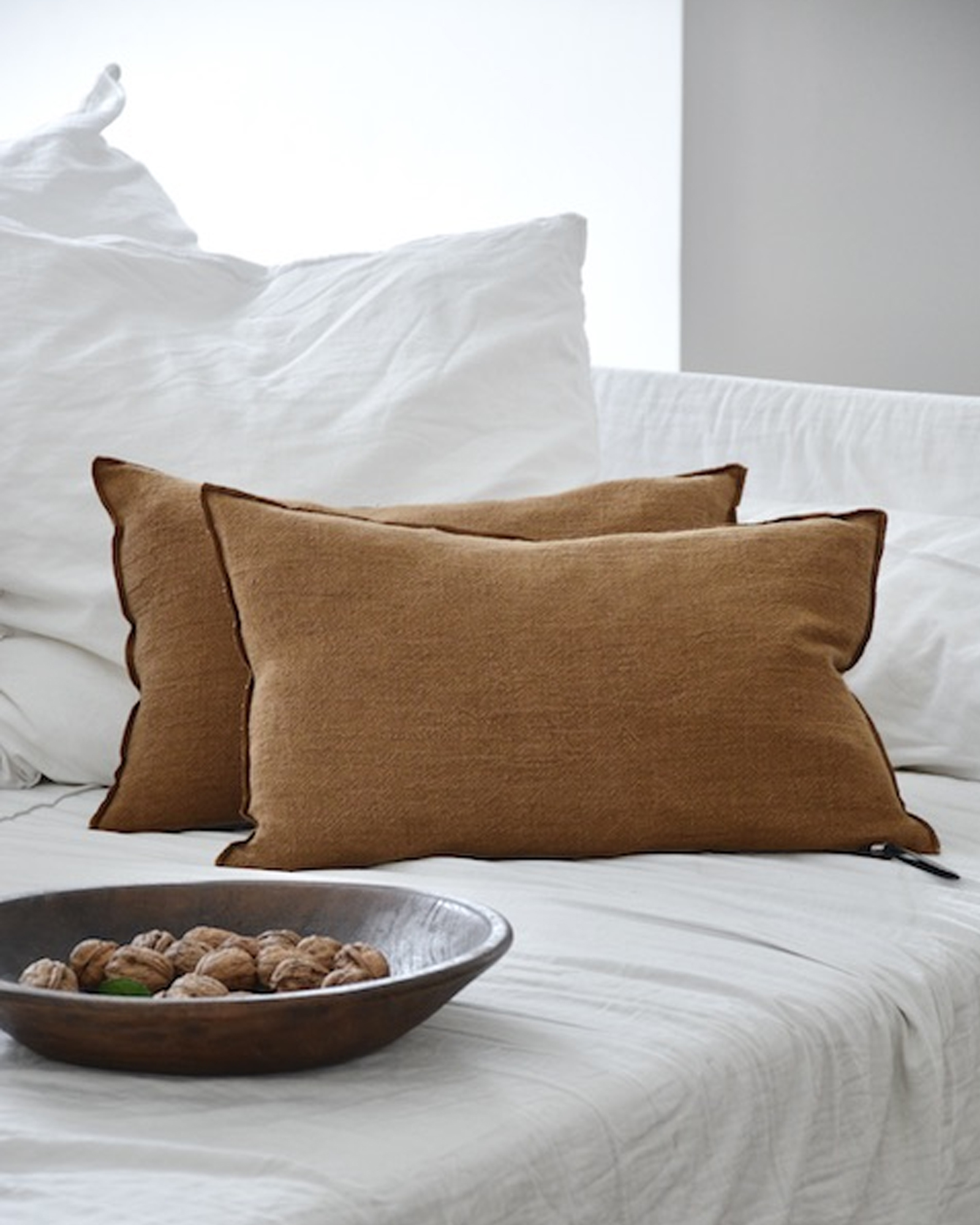 Cushion CREPON Terracotta