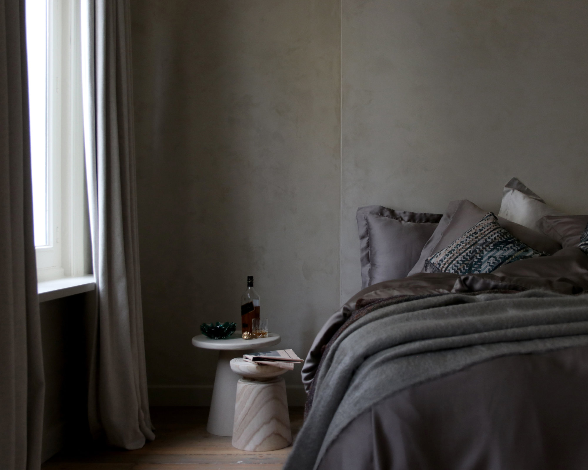 MARIE-MARIE - Bed linen set TENCEL™ Truffe - 280x240 cm + 2 slopen 65x65 cm - Truffe