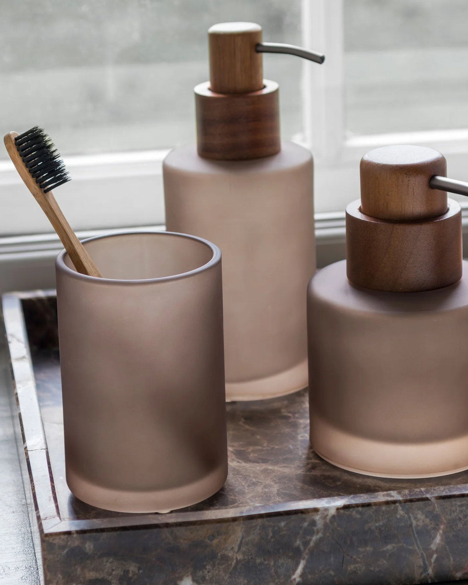 Toothbrush Holder MODEST Walnut
