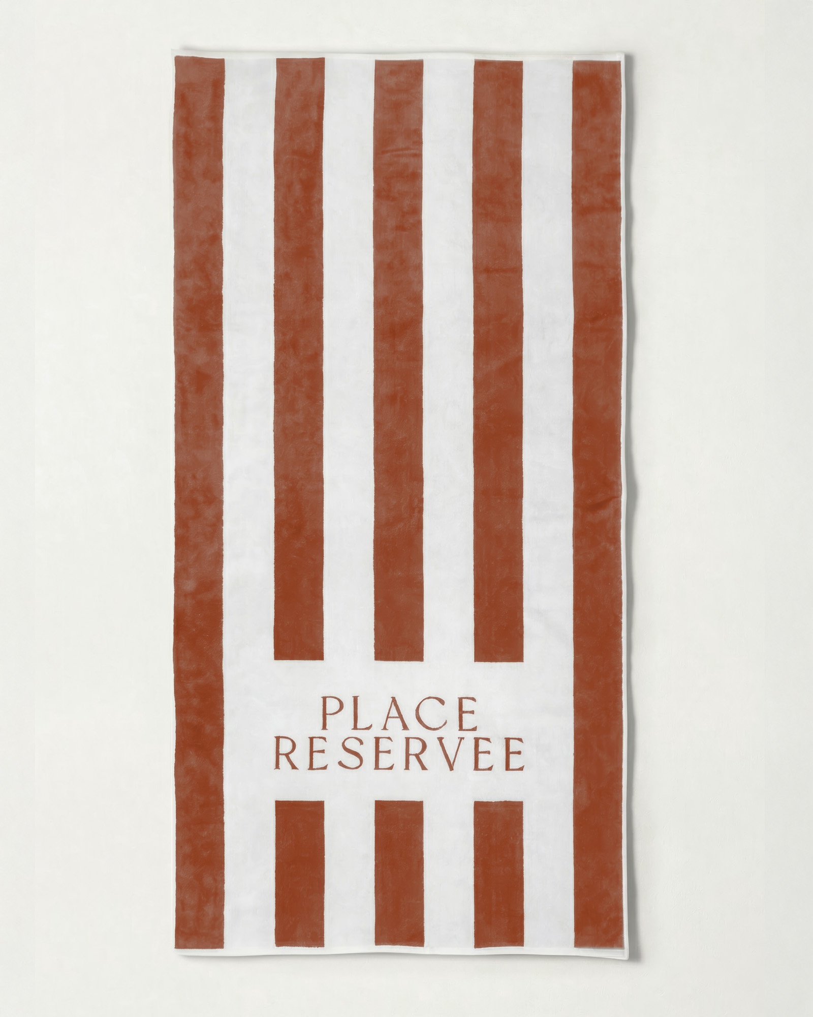 Drap de plage PLACE RESERVEE Tan 