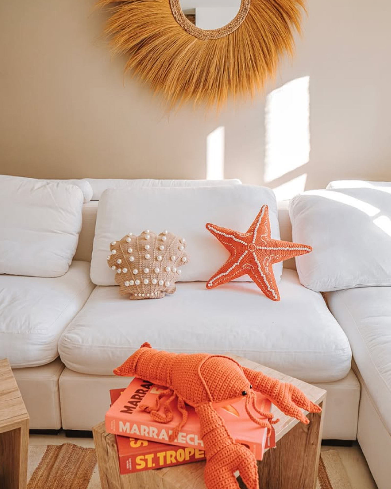 Cushion CROCHET Homard