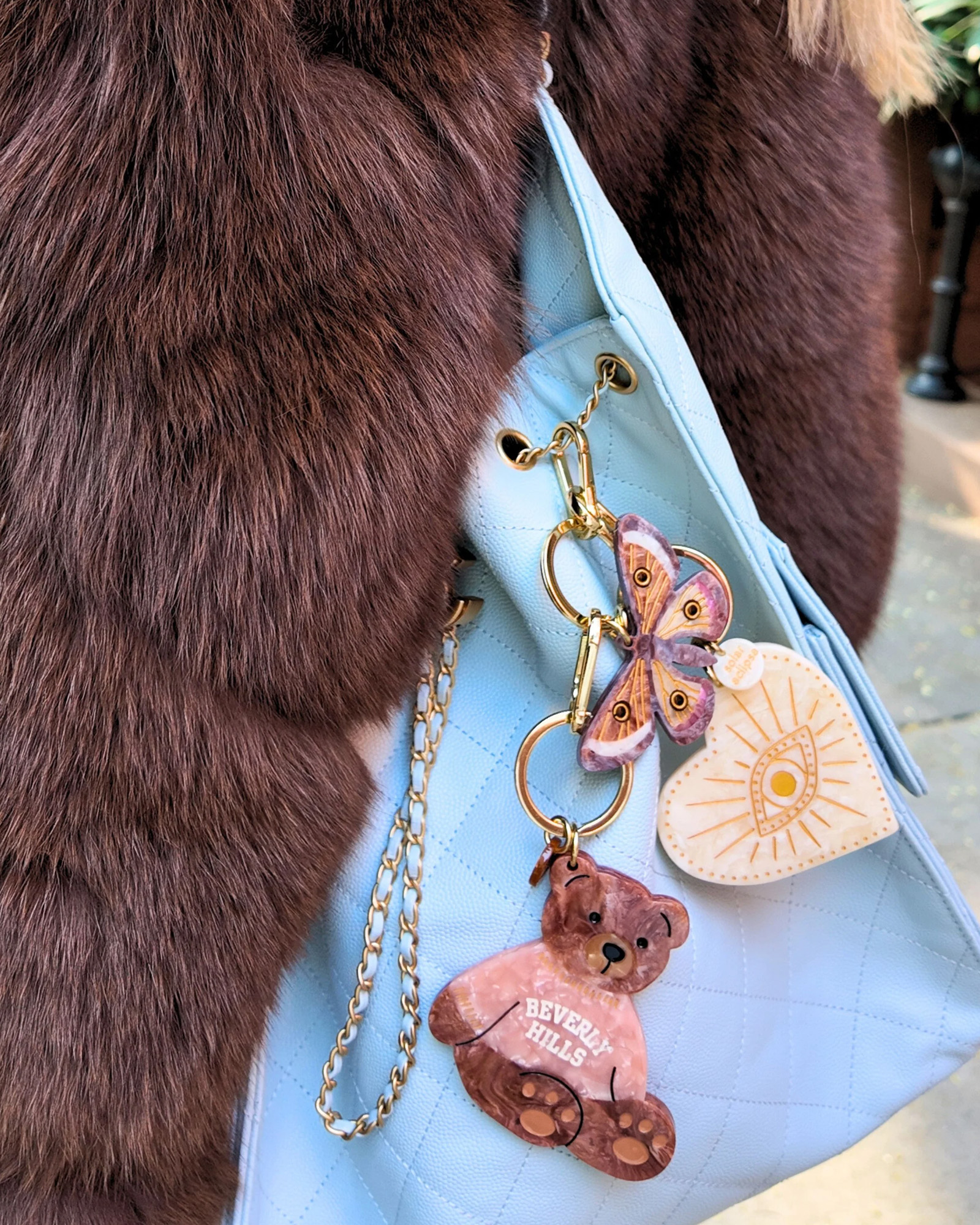 Key chain SOLAR ECLIPSE Beverly Hills Teddy