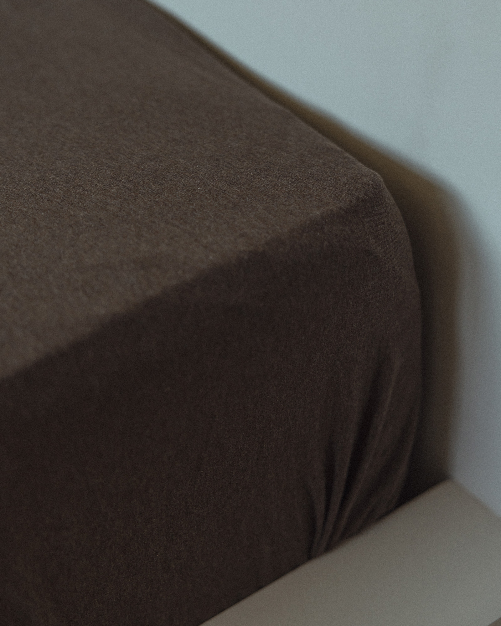 Drap housse SUNDAY JERSEY Brown melange