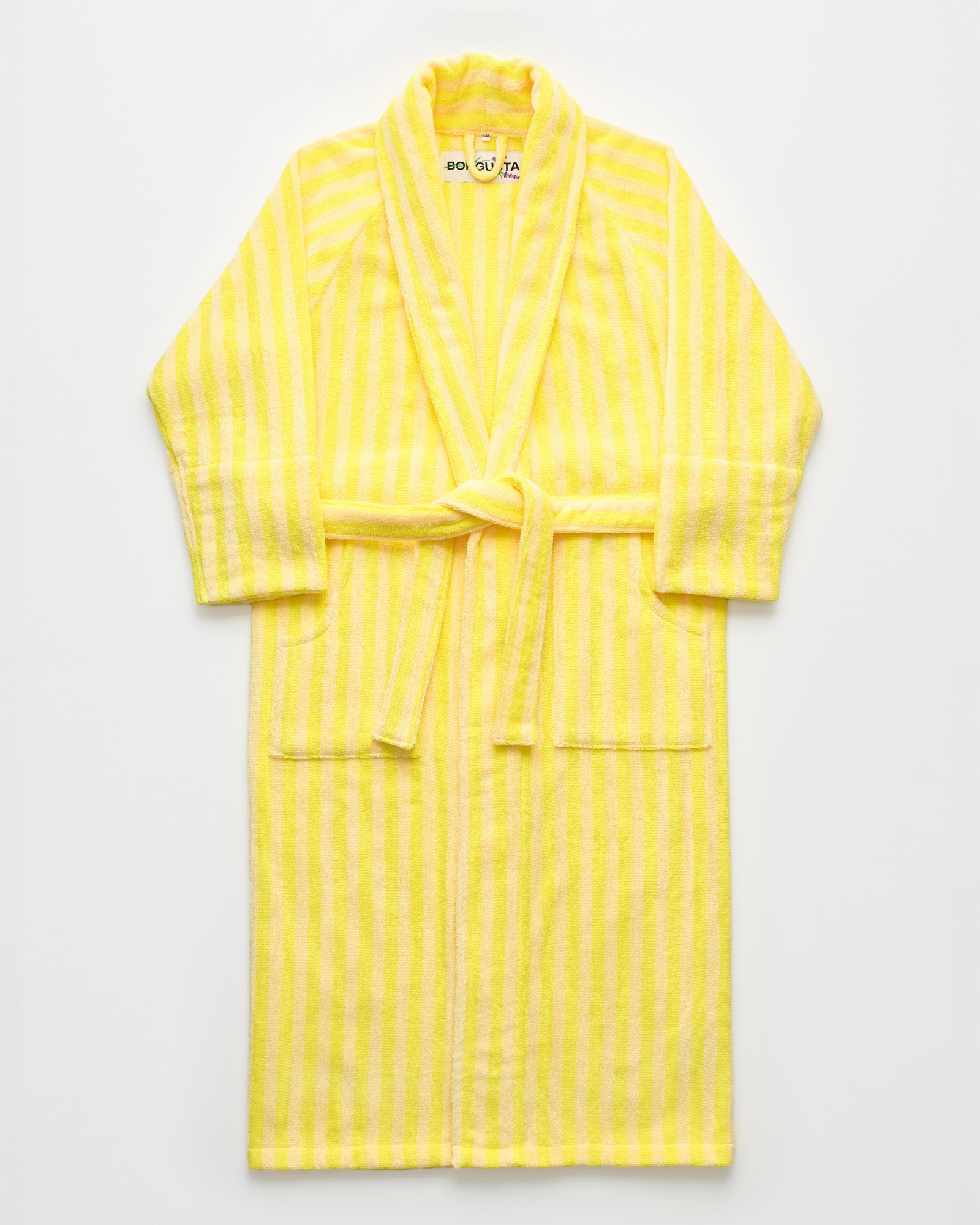 Bathrobe NARAM Pristine & Neon yellow
