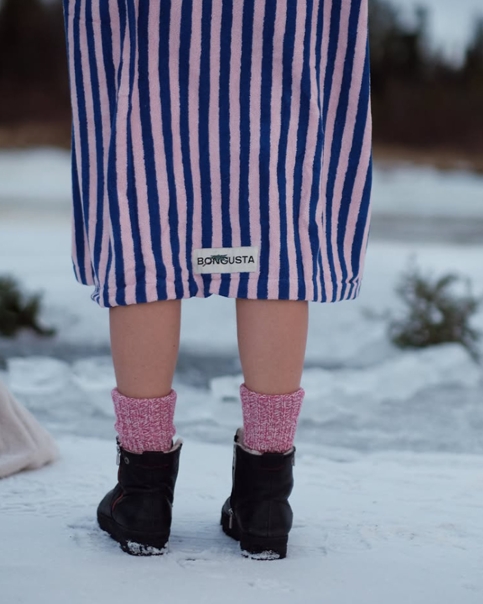 Poncho NARAM Dazzling blue & rose