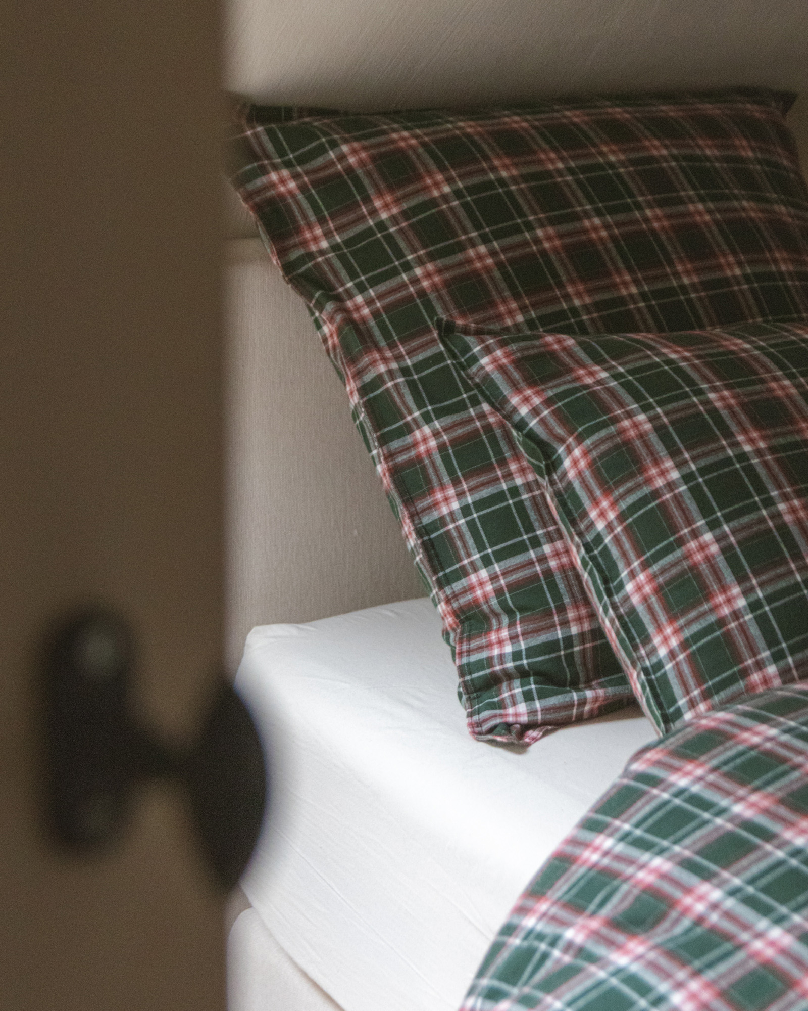 Pillowcase TARTAN FLANEL Dark Green