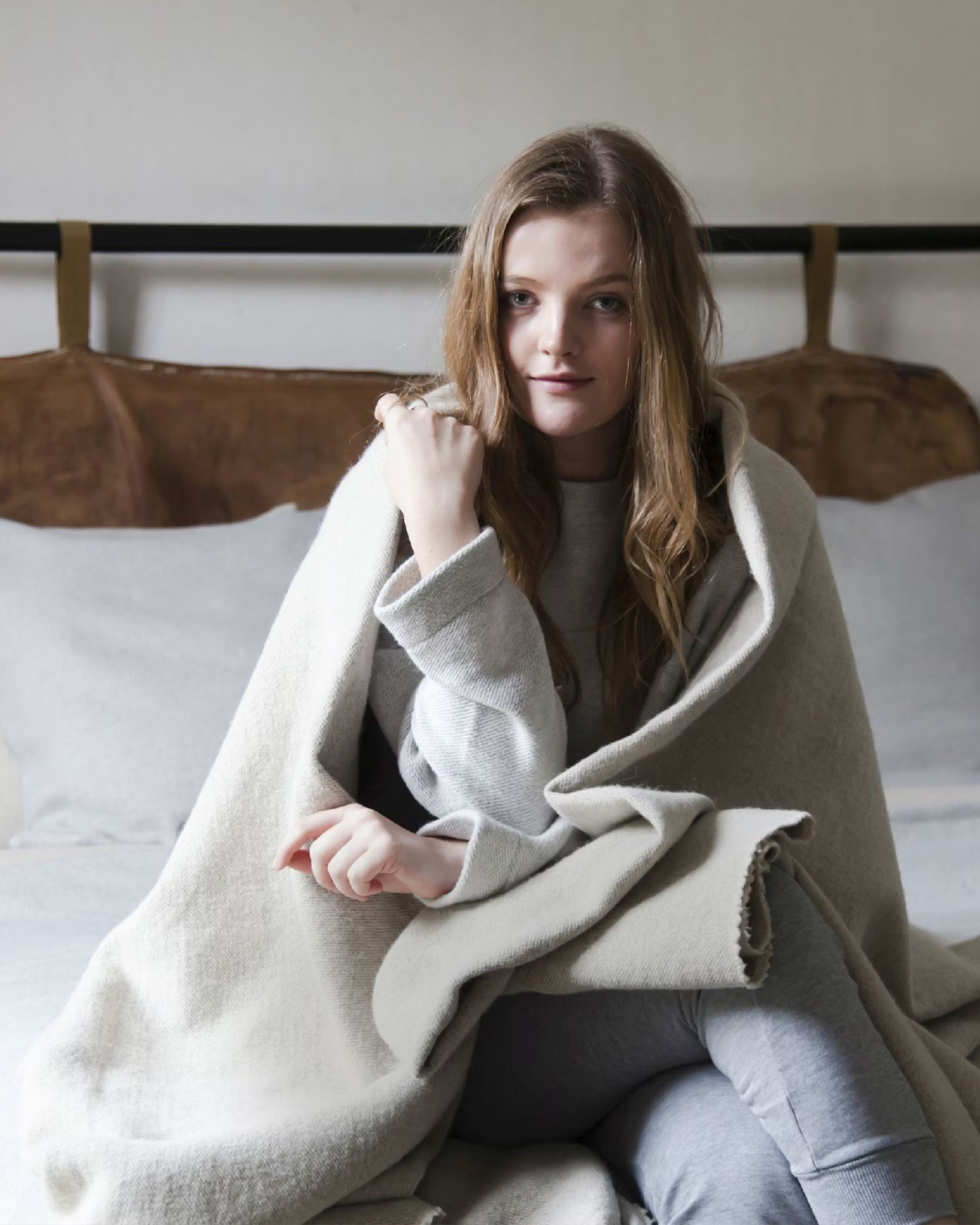 Bedsprei SHETLAND Bone