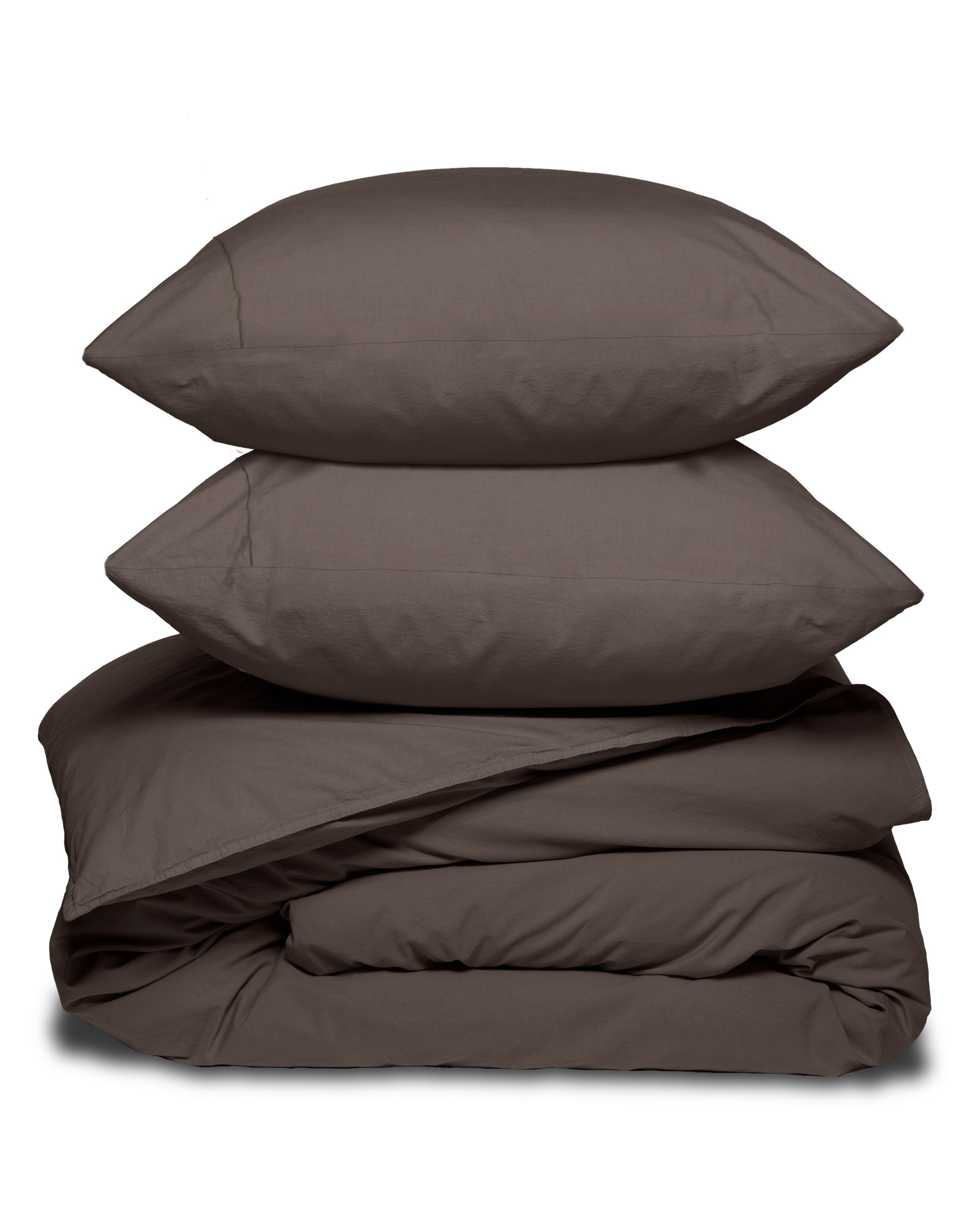 Parure de lit RELAXED PERCALE Espresso