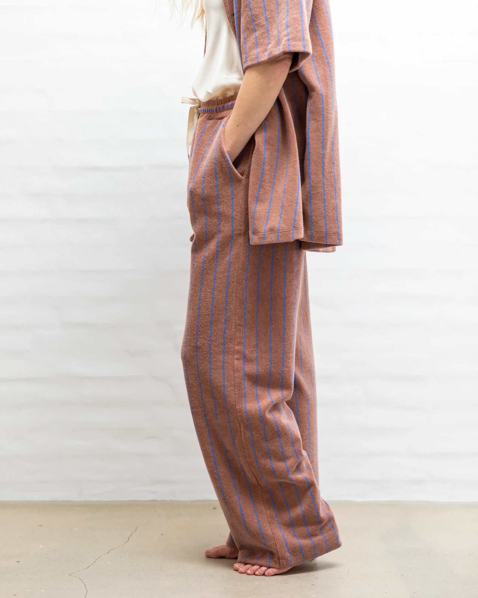 Pants NARAM Camel & ultramarine blue