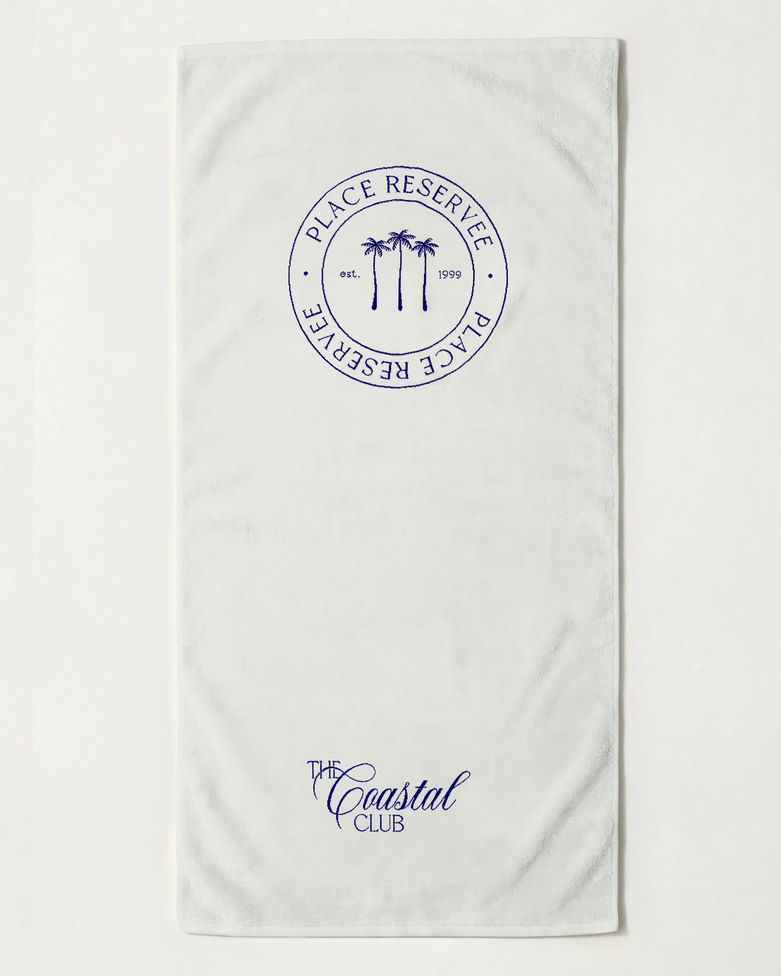 Beach towel COASTAL CLUB Ecru/Marine