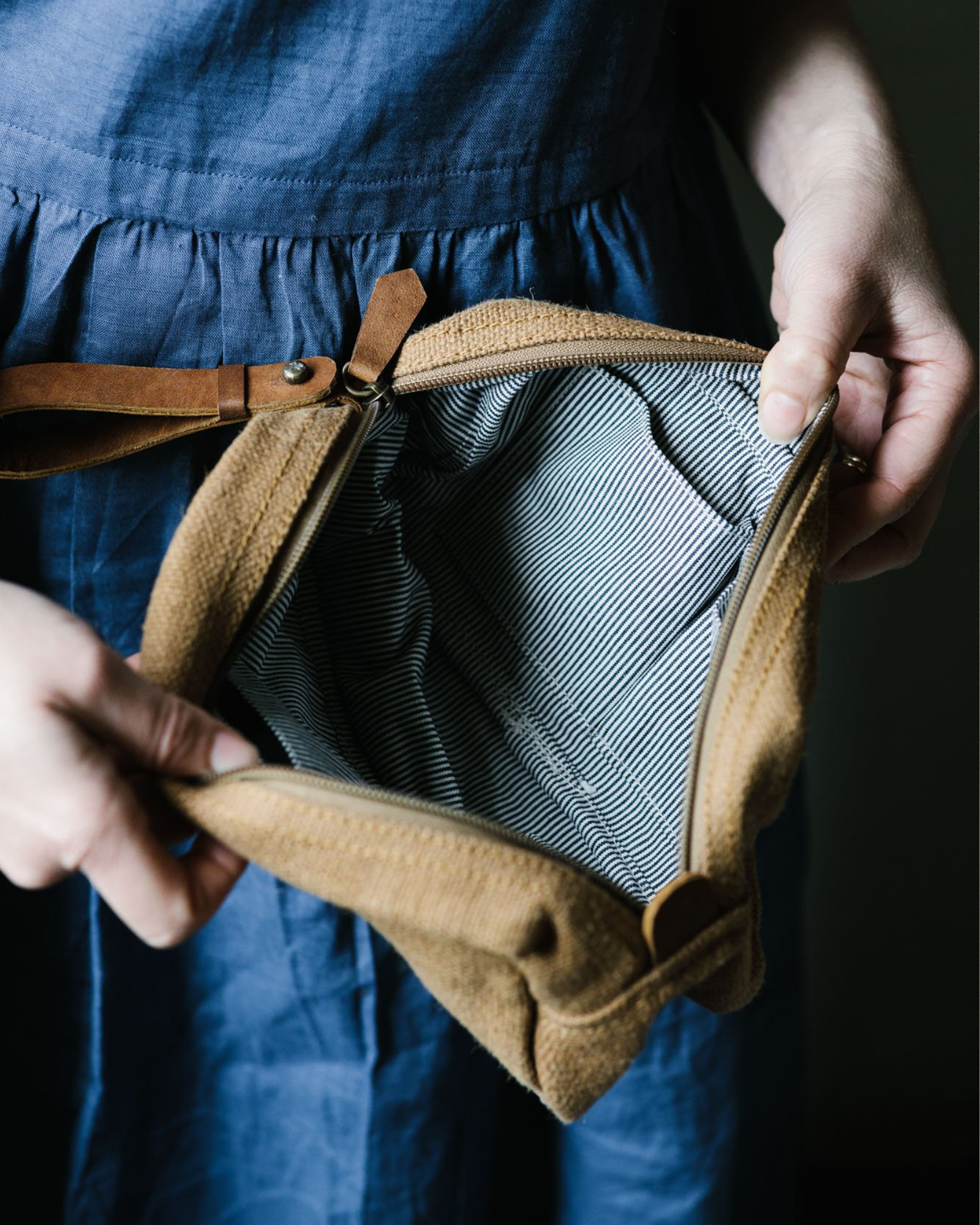 The Dharma Door - Trousse de toilette JUTE - T.U. - CAMEL