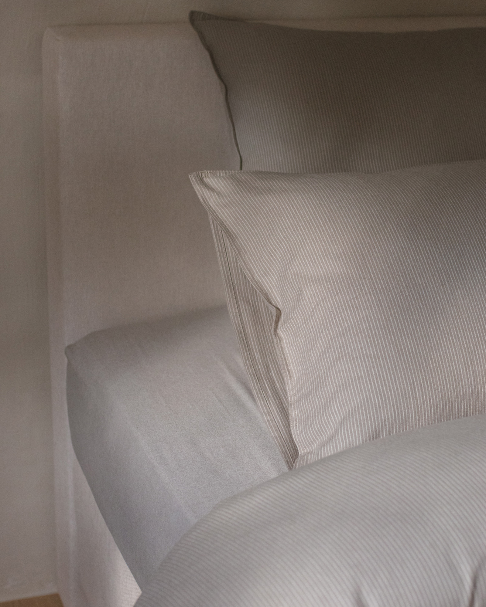 Fitted sheet CHAMONIX CHAMBRAY FLANEL