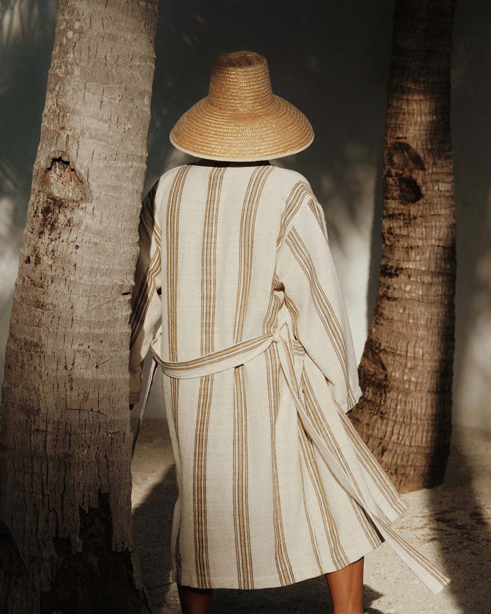 Mizar & Alcor - Peignoir APRICOT - ME/LA - Black/White/Yellow