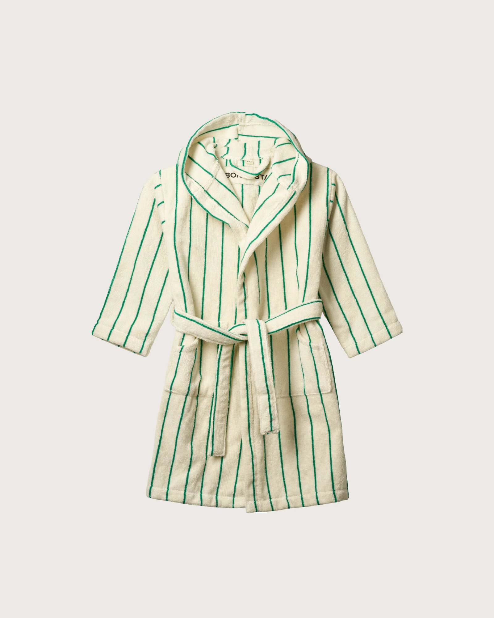 Peignoir enfant NARAM Pure white & grass