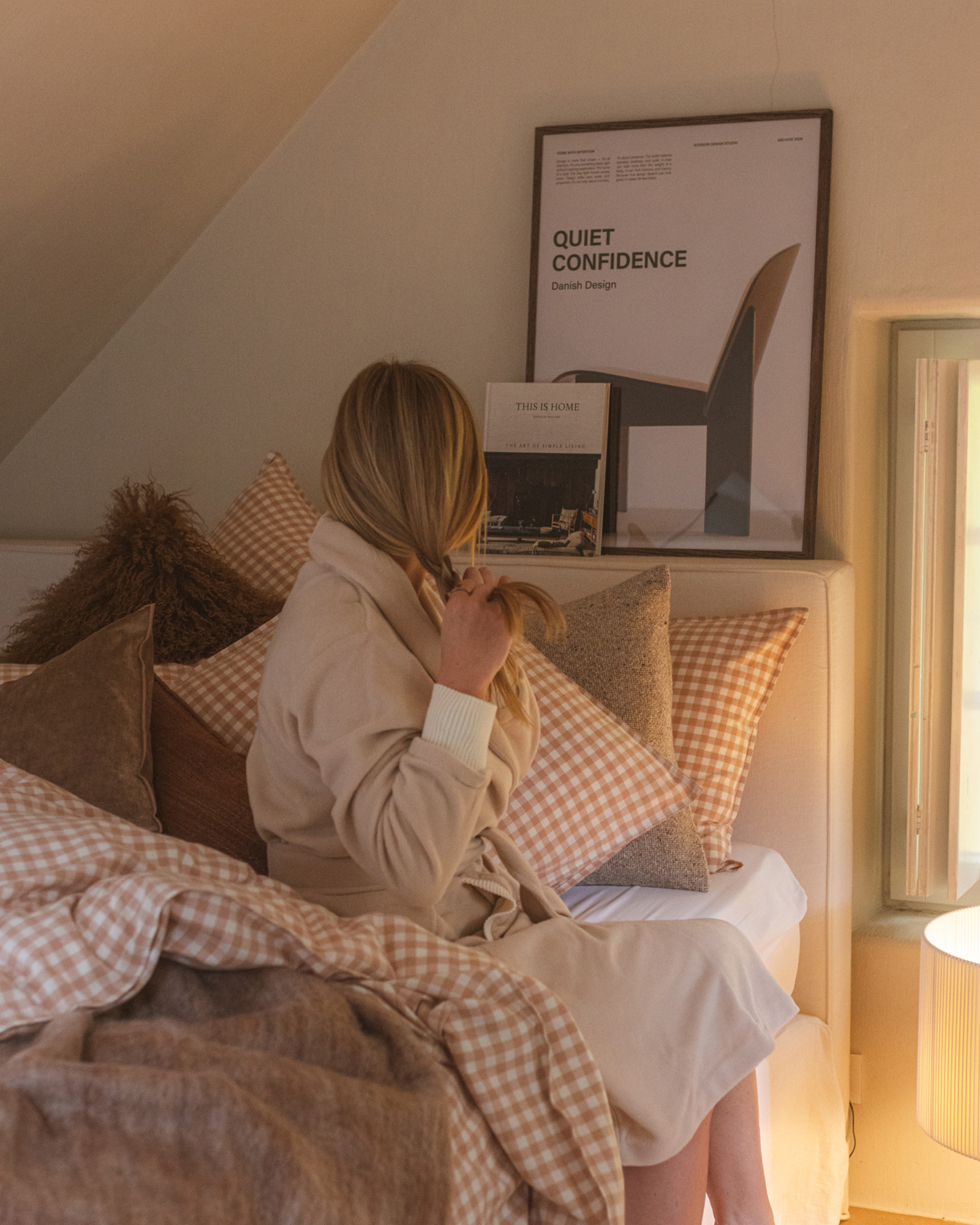 Dekbedset VICHY FLANEL Maple Sugar