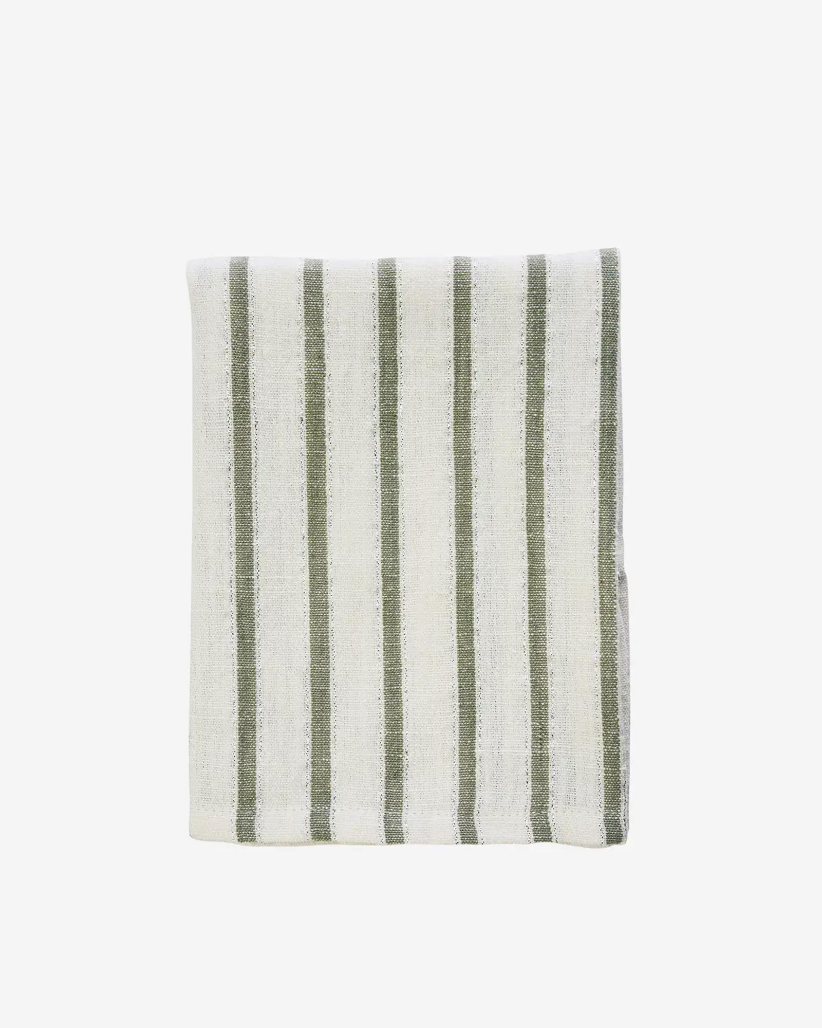 Keukenhanddoek STRIPED Off white, green, silver