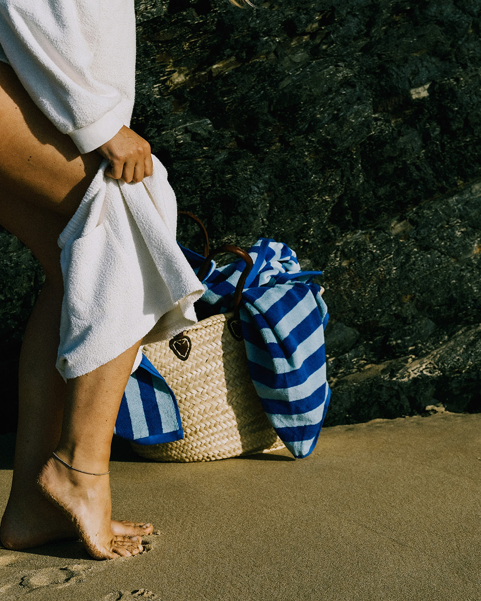 Strandlaken CABANE Mykonos Blue/Atlantic