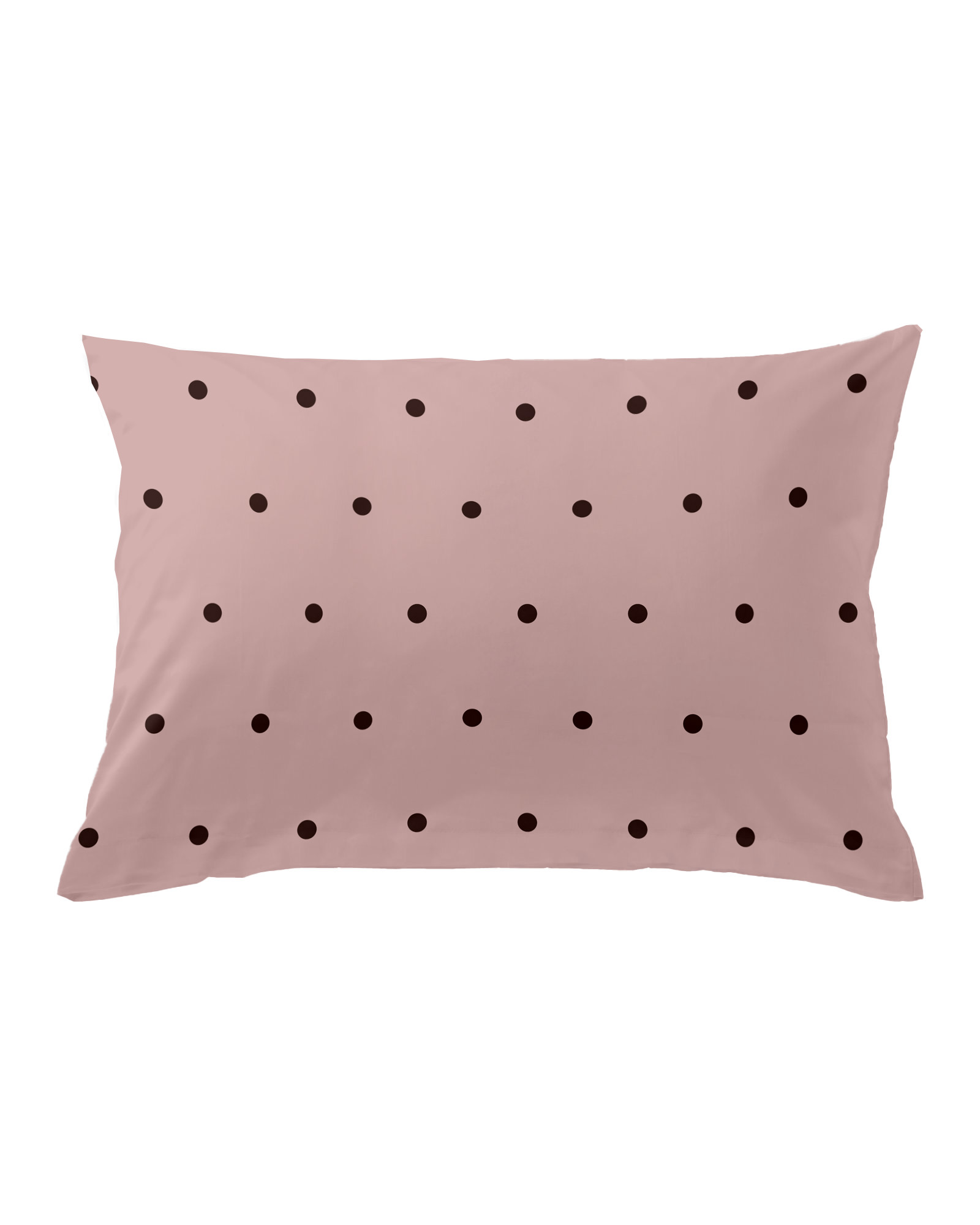 Pillowcase POPPY Primrose & Burgundy Brown
