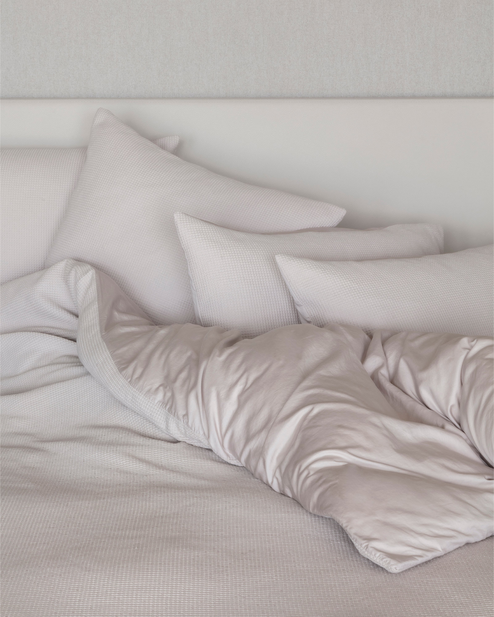 MARIE-MARIE - Pillowcase DEAUVILLE White - 65x65 cm - White