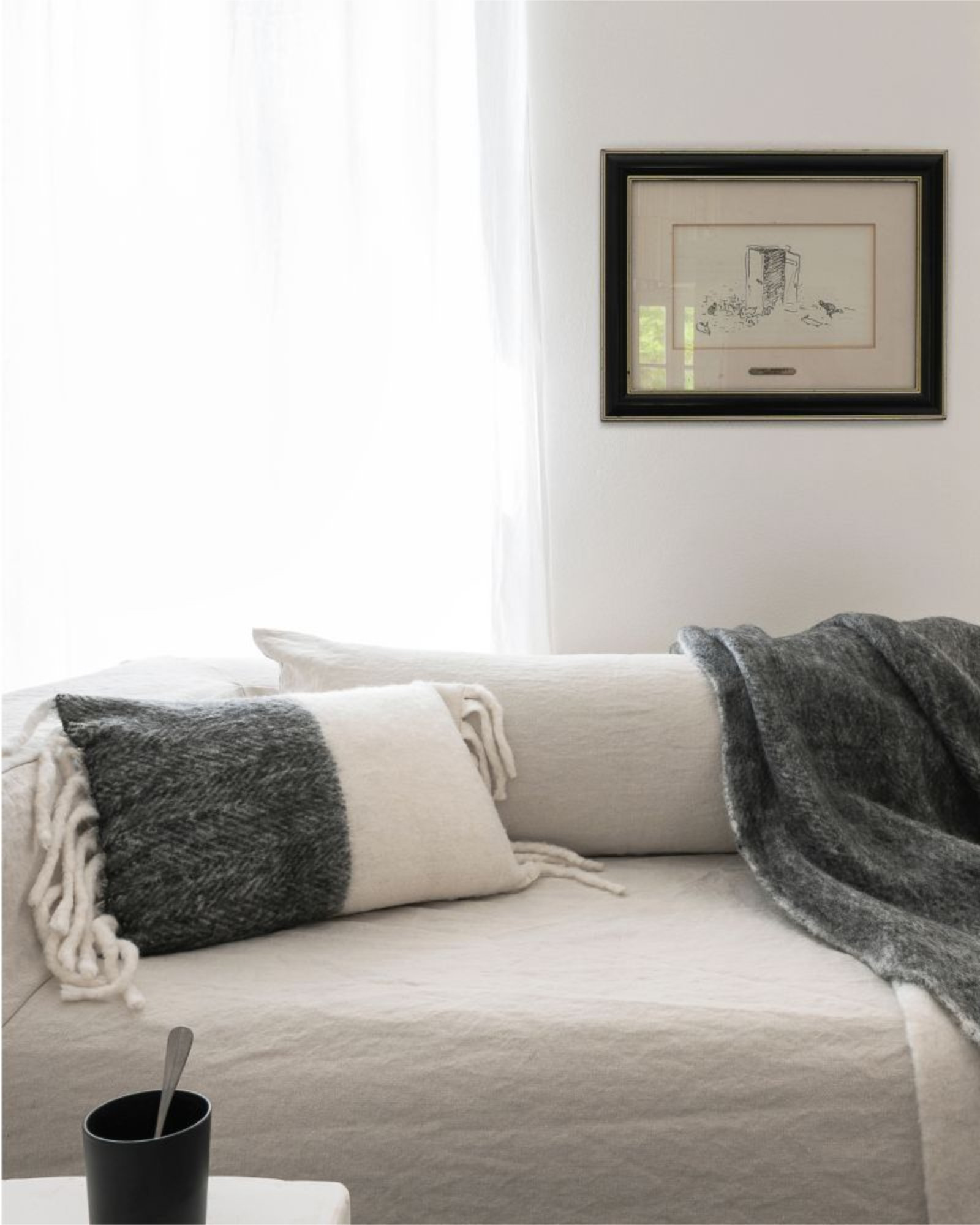 Kussen VAN Noir & blanc