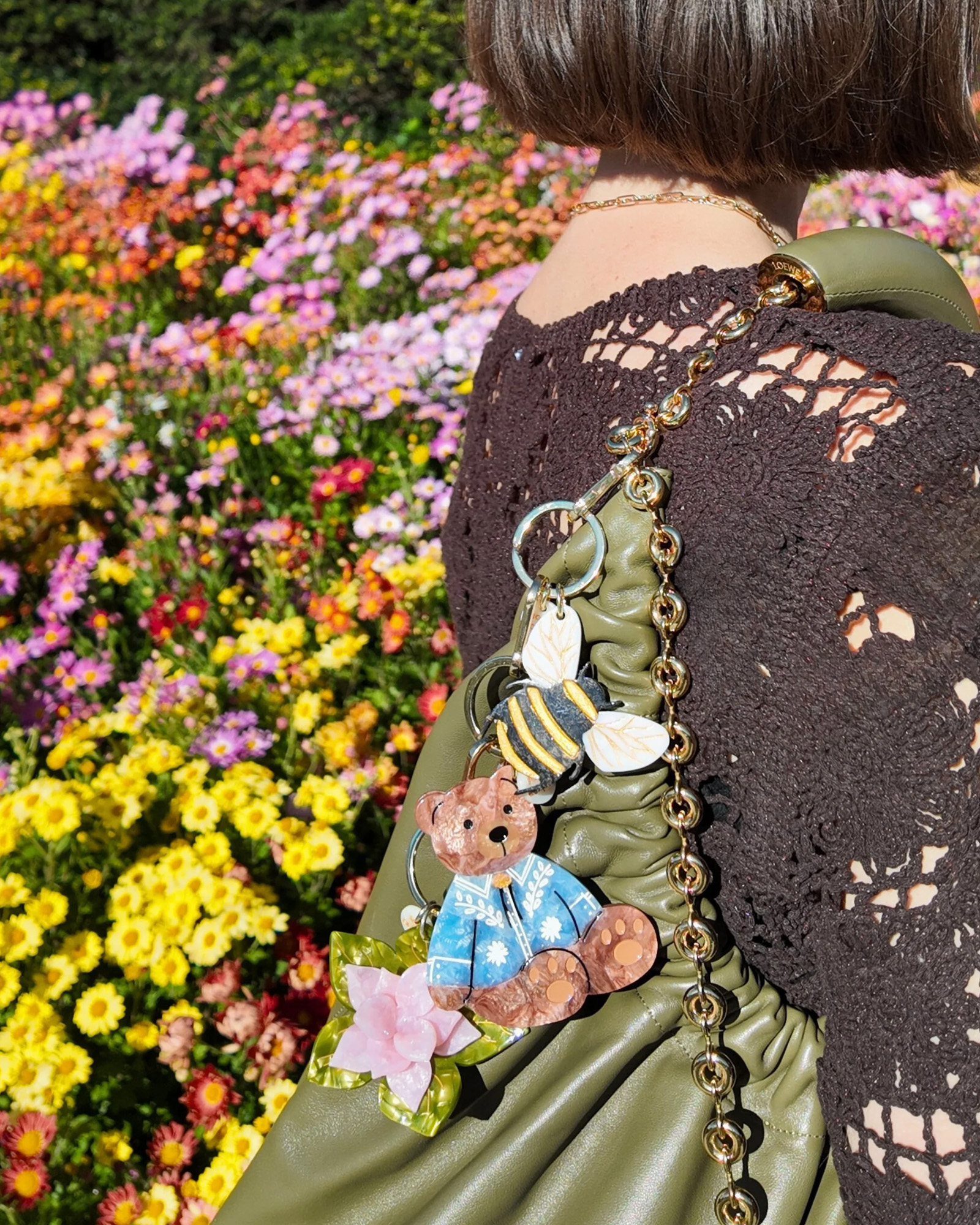 Key chain SOLAR ECLIPSE Cowboy Teddy