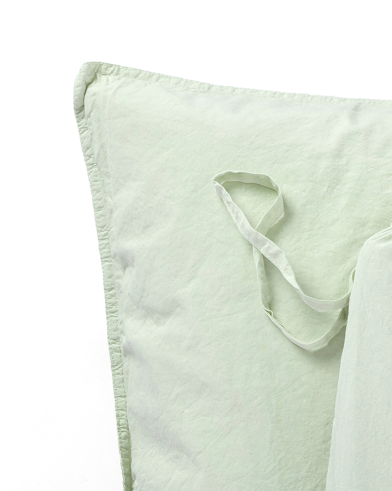 MARIE-MARIE - Pillowcase VINTAGE COTTON Green tea - 65x65 cm - Green tea