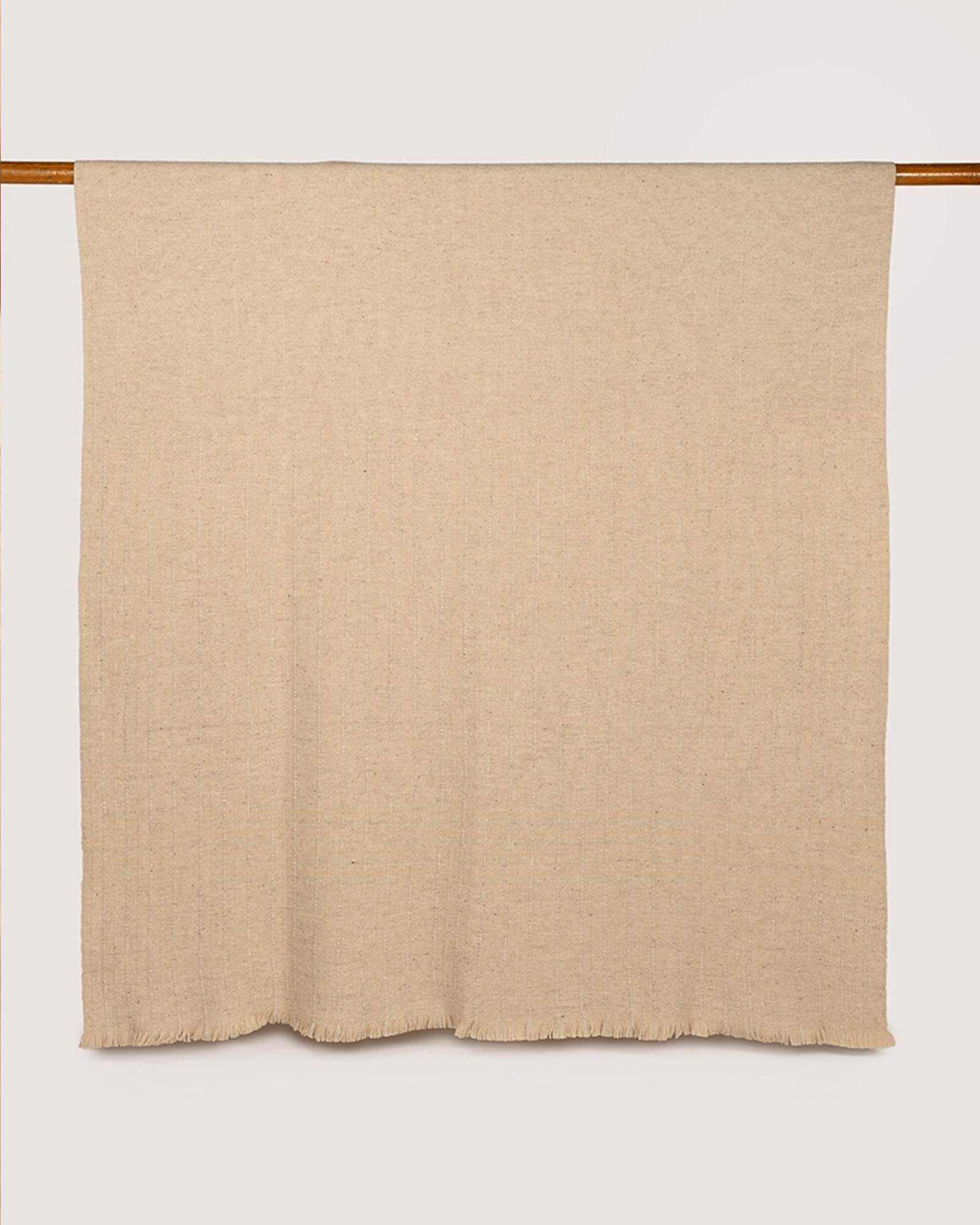 Plaid STRATA NATURE Beige with off-white edge