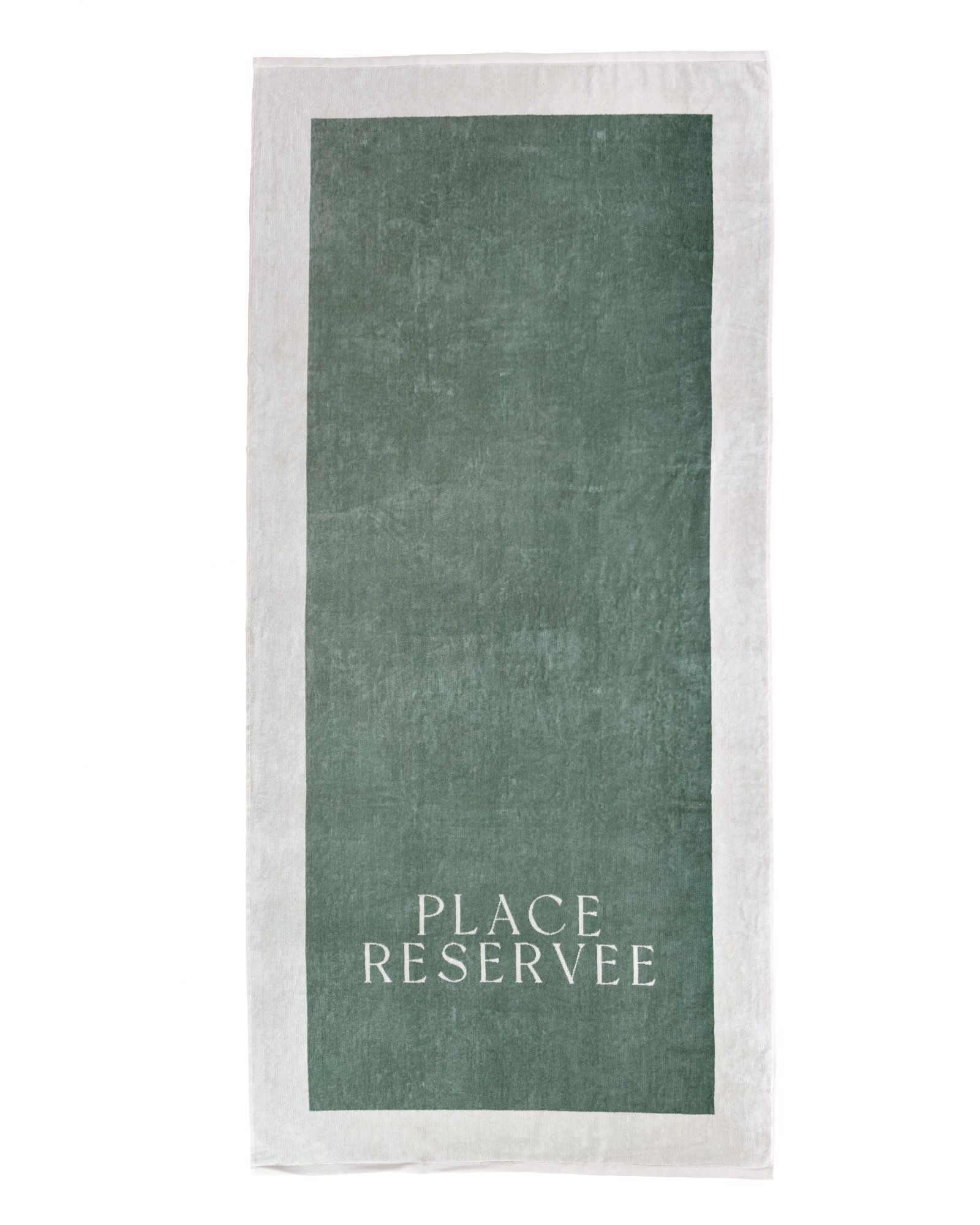 Place Reservee - Beach towel UNI PLACE RESERVEE Eucalyptus - 100x200 cm Classic - Eucalyptus