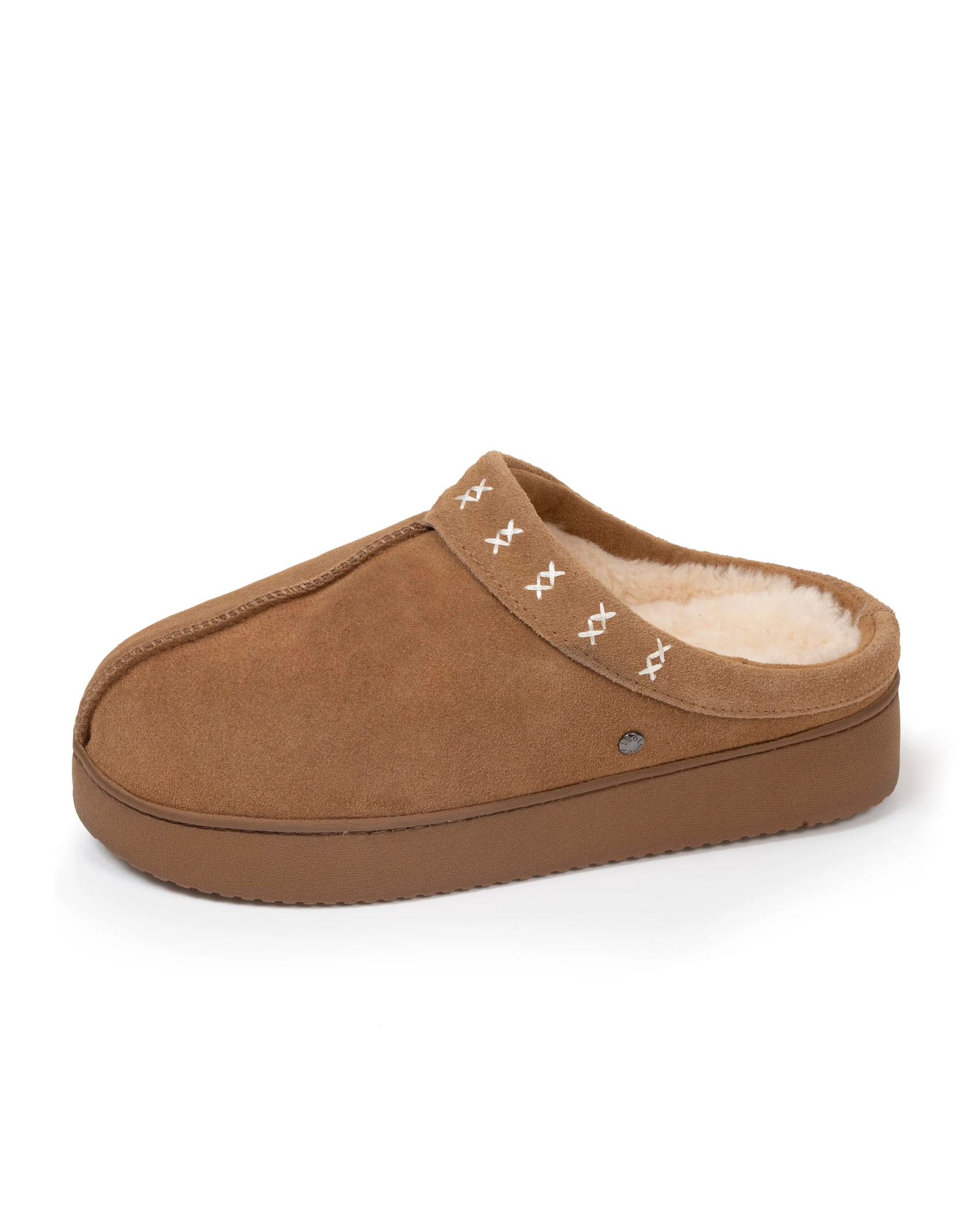Slippers PLATFORM MULES Camel