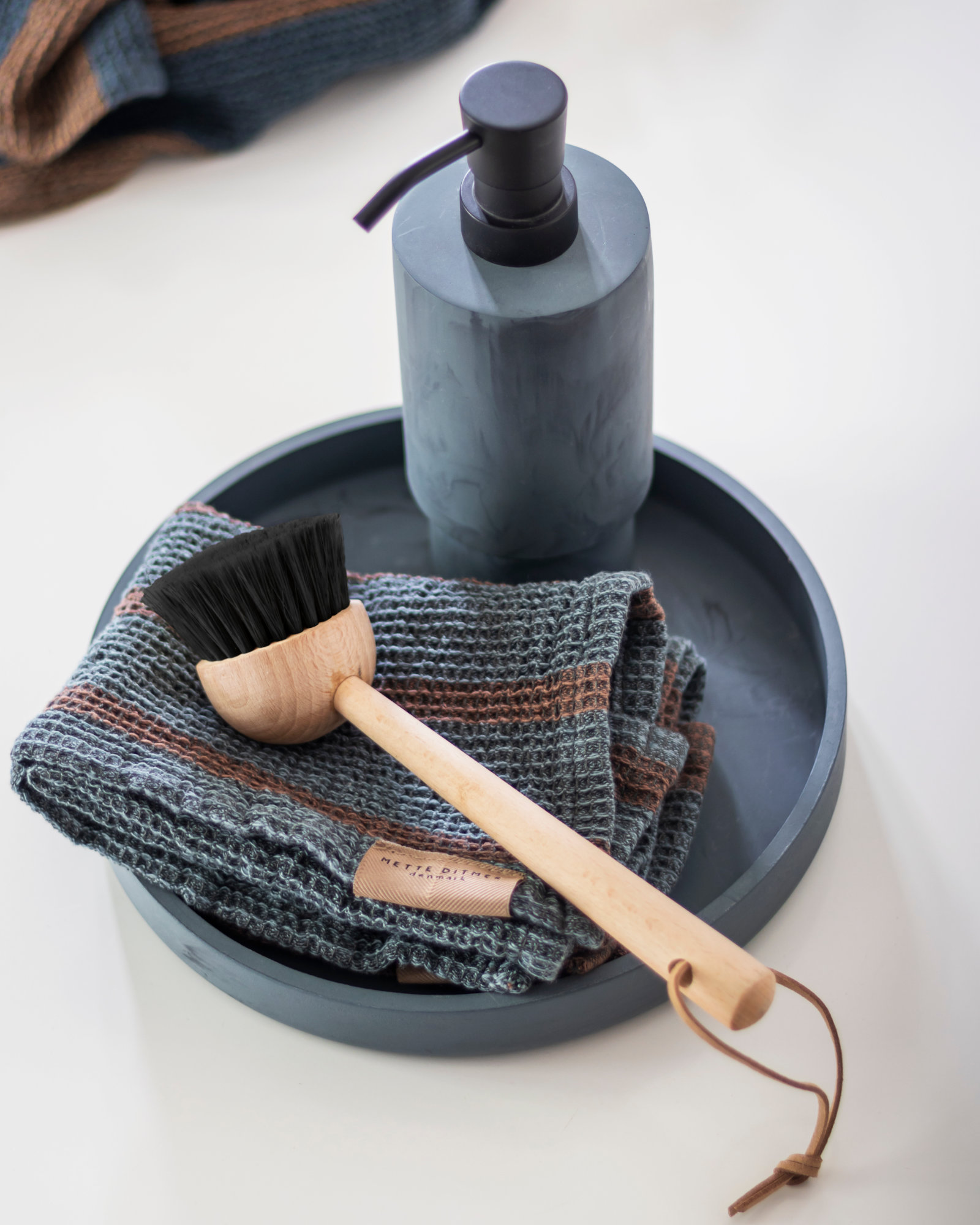 Torchon à vaisselle ELVIRA Slate Blue