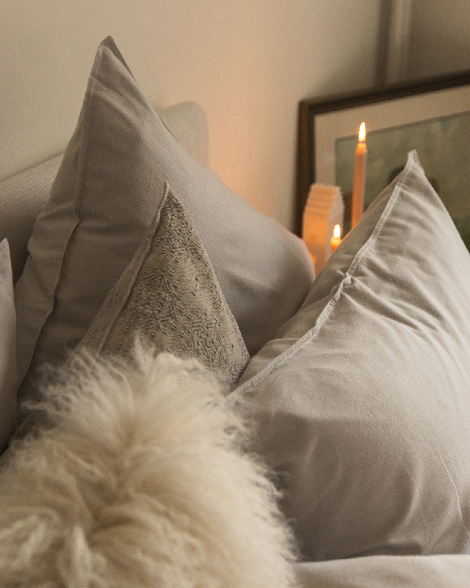 Taie d'oreiller TIGNES Beige (uni)