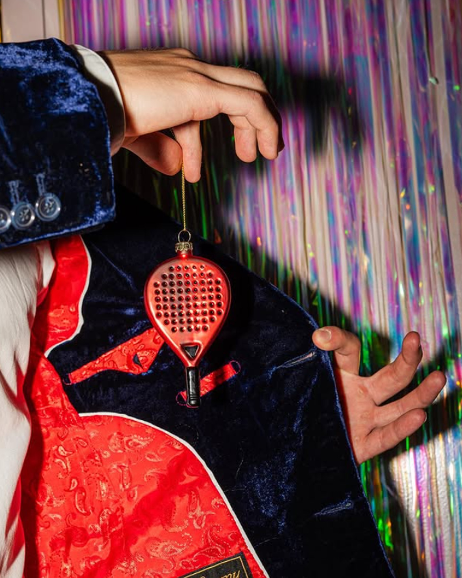 Ornament XMAS Padelracket Red