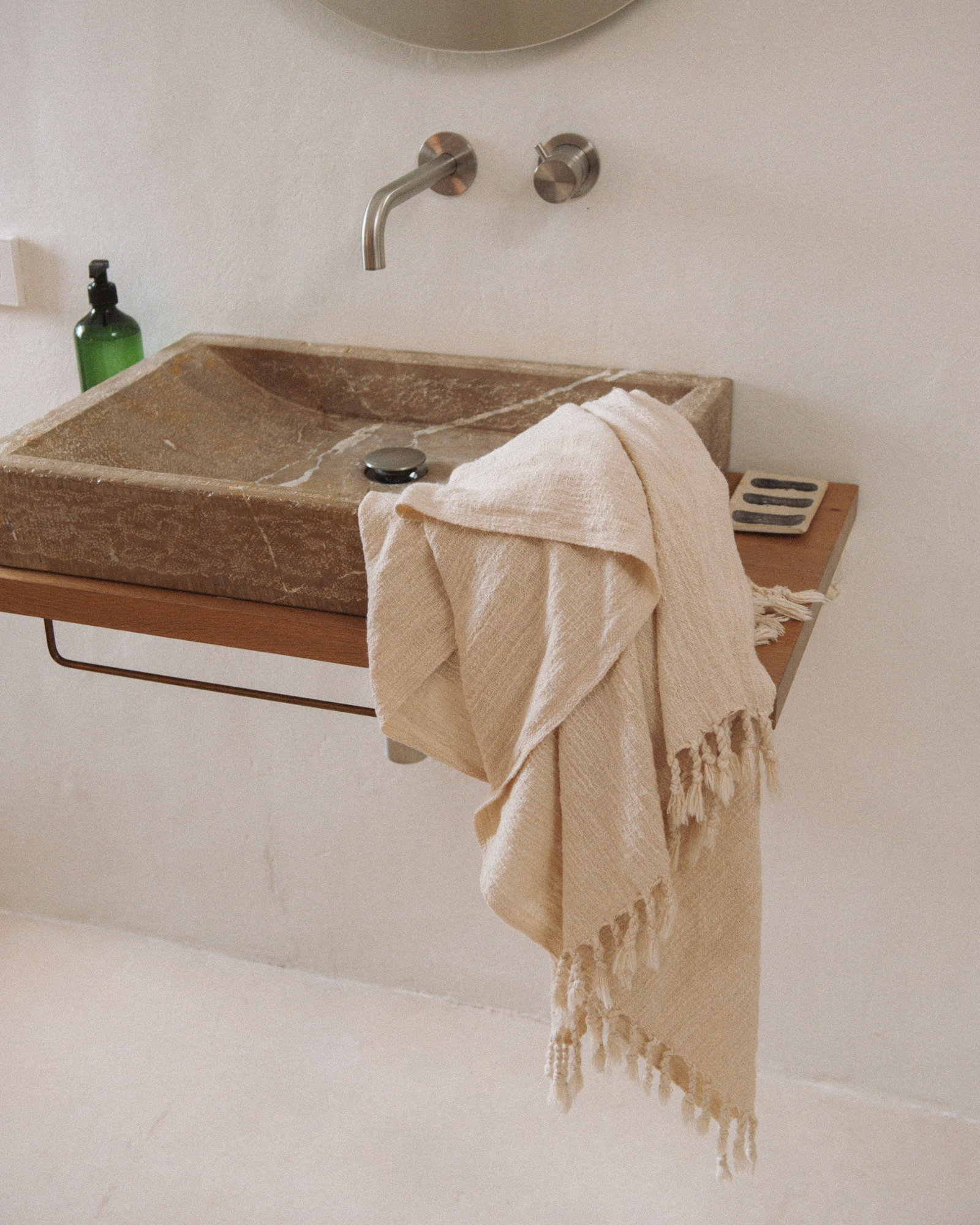 Mizar & Alcor - Beach towel LAMU - 100x200 cm Classic - Linen