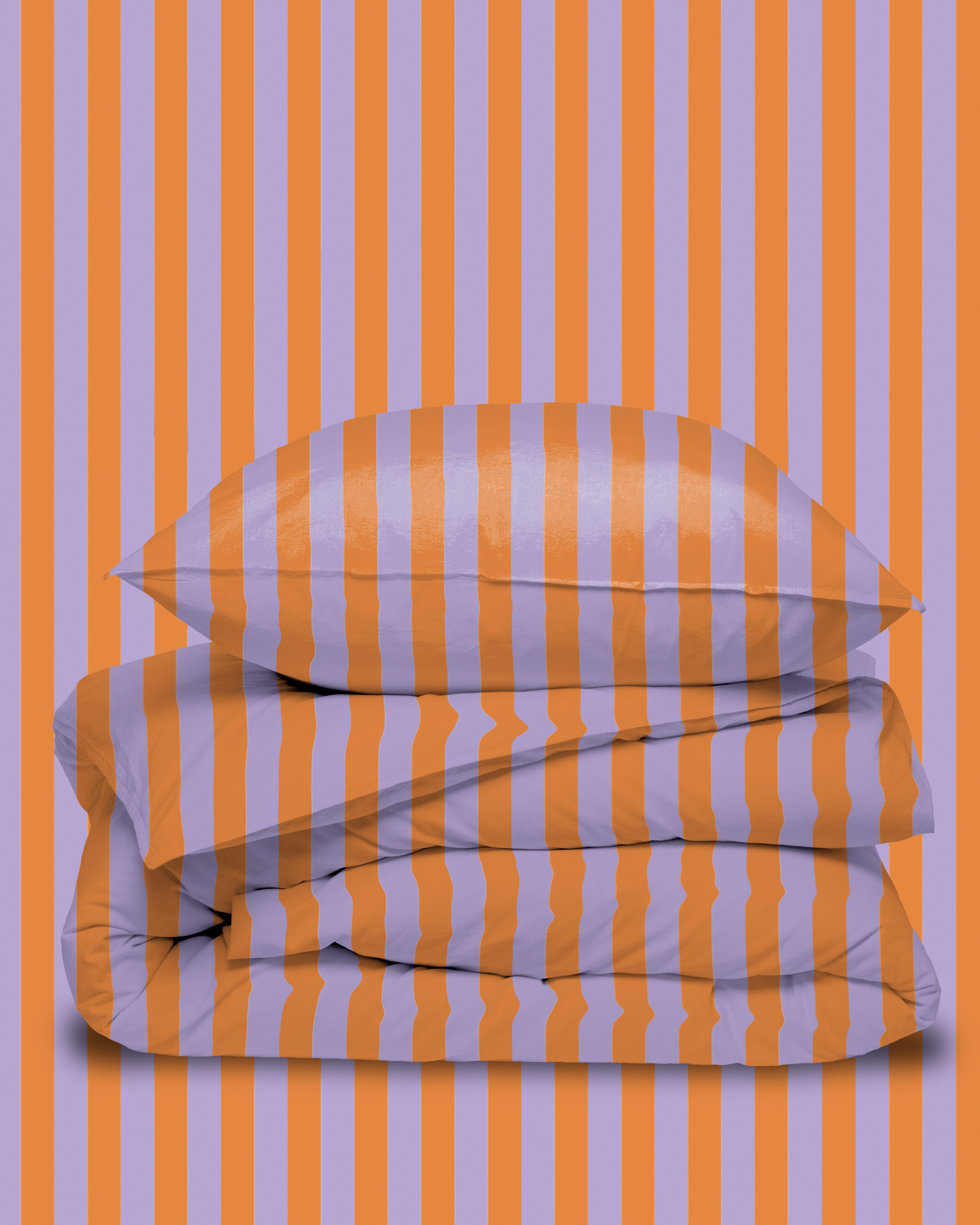 Dekbedset GIULIETTA Lavender/Peach